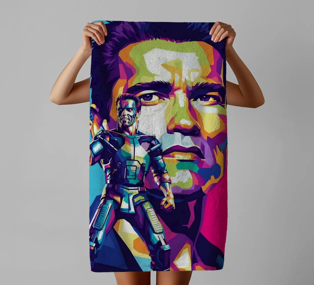 Terminator - Arnold Schwarzenegger (2) asciugamano da bagno da Hantamrata