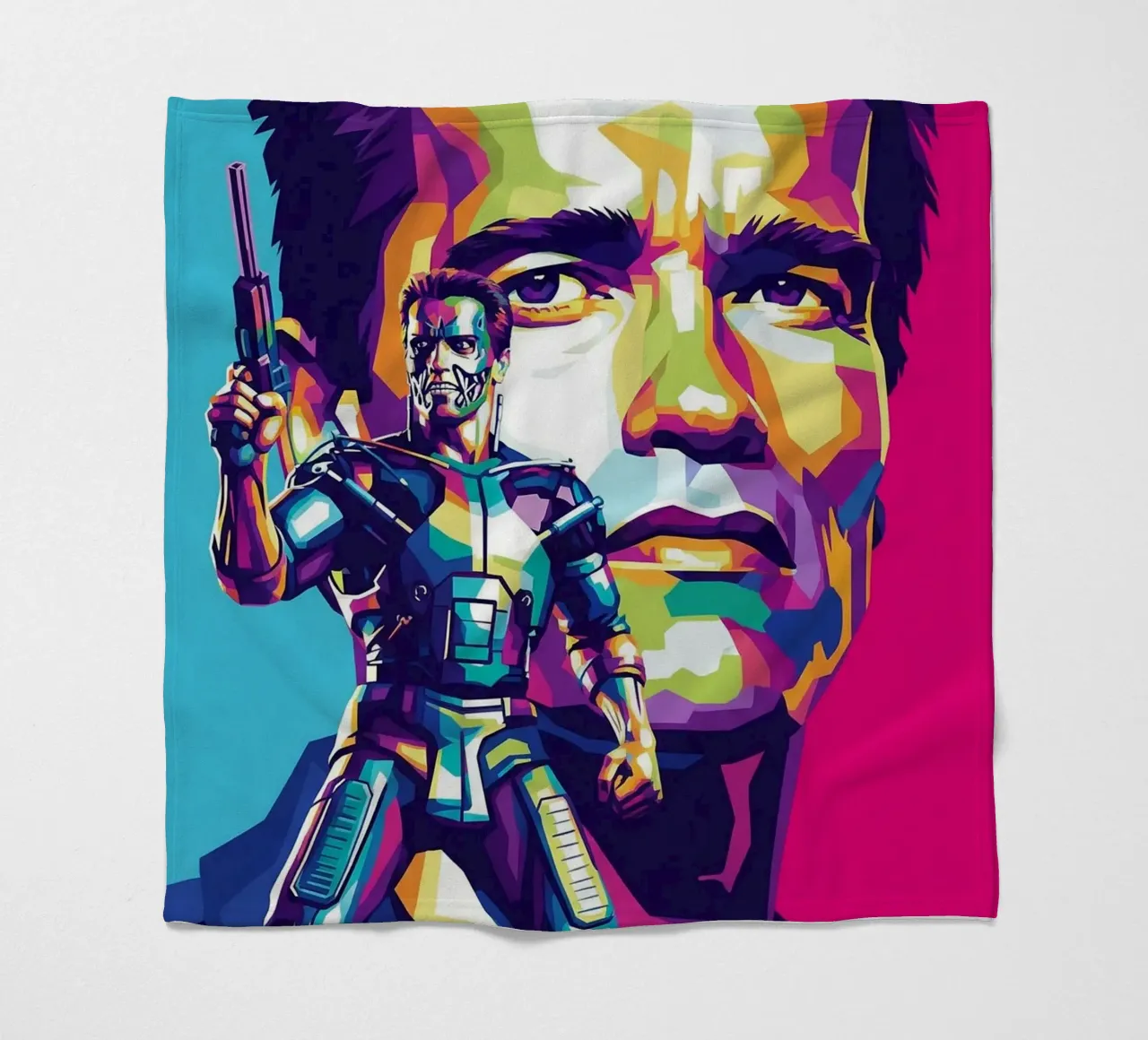 Terminator - Arnold Schwarzenegger (2) coperta in pile da Hantamrata