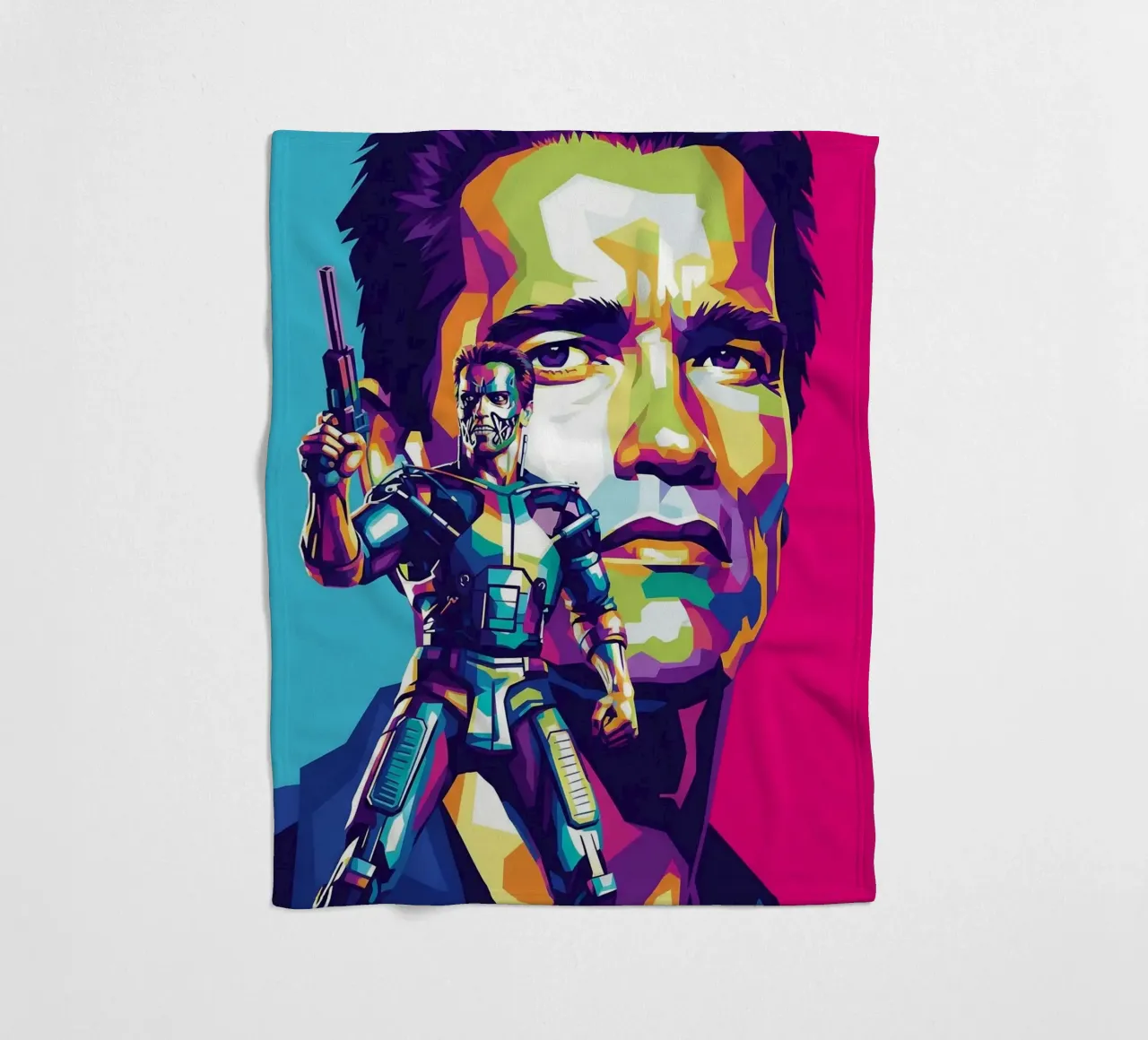 Terminator - Arnold Schwarzenegger (2) coperta in pile da Hantamrata