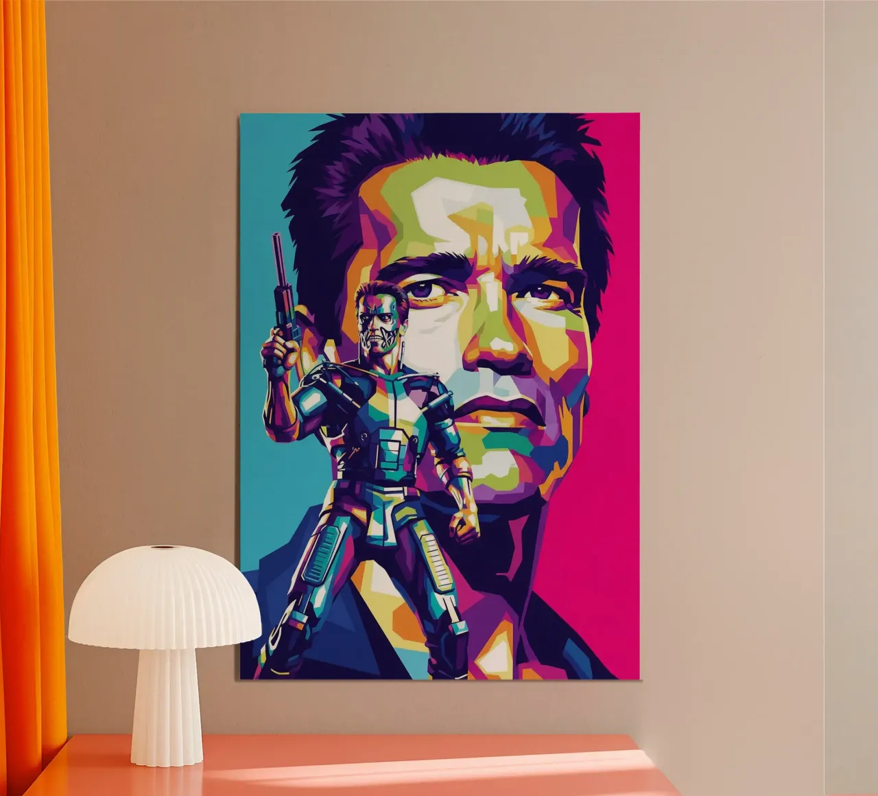 Terminator - Arnold Schwarzenegger (2) alluminio dibond da Hantamrata