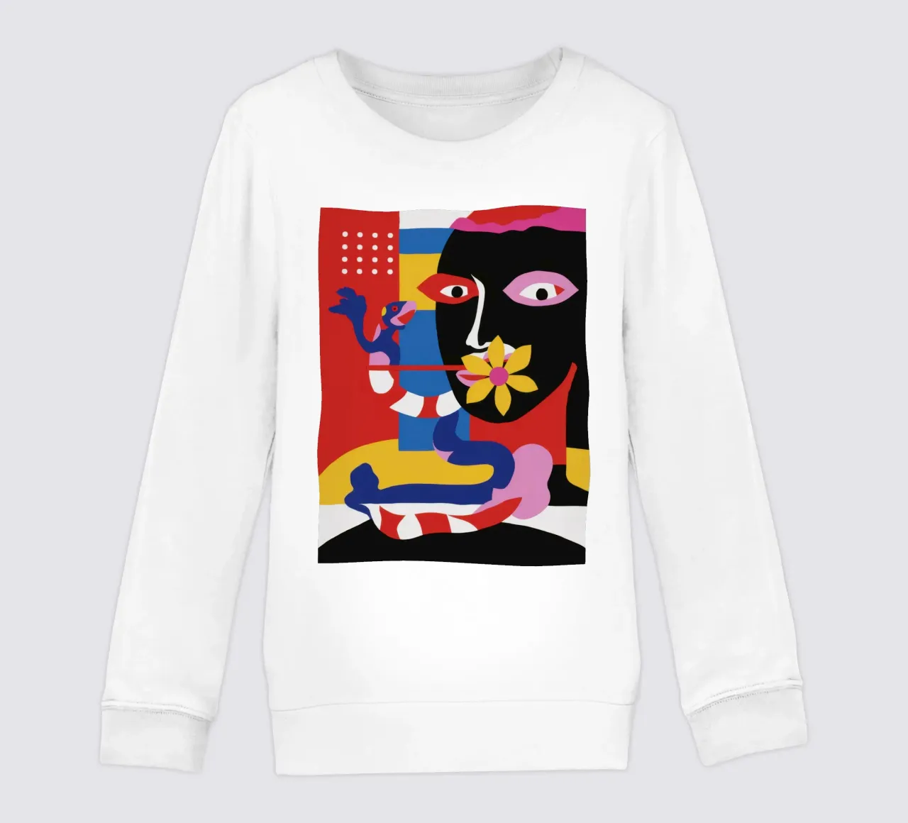 Fragmented Visage Abstracto sudadera para niño de Trace Brush