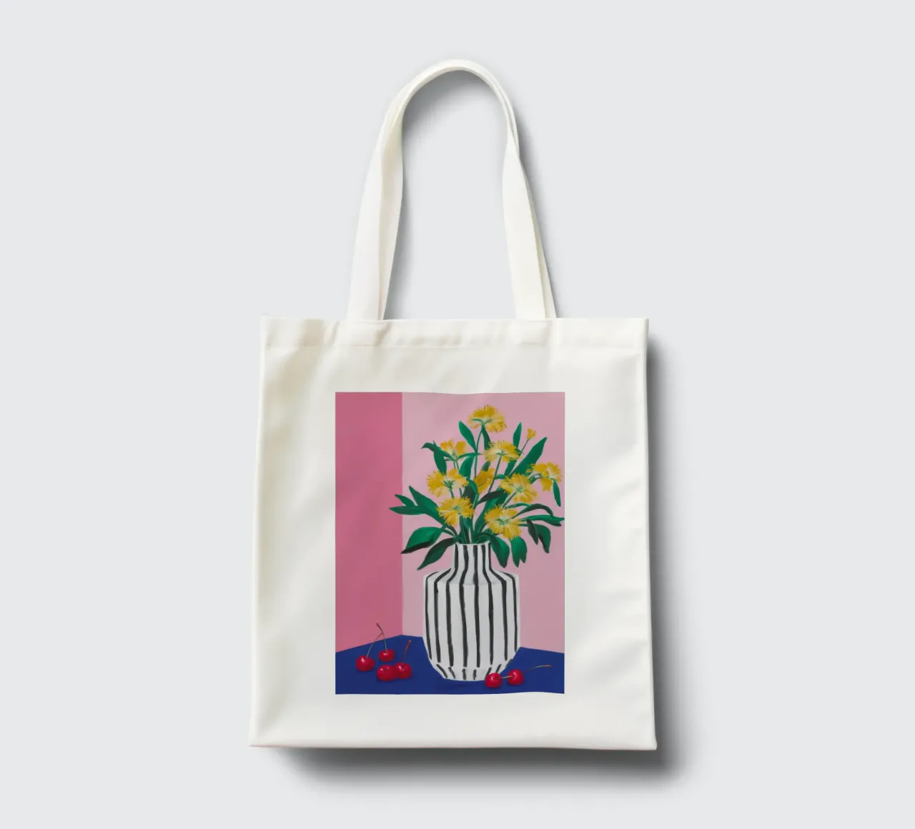 Vaso a righe Serenity borsa in juta da Gaia Viesta