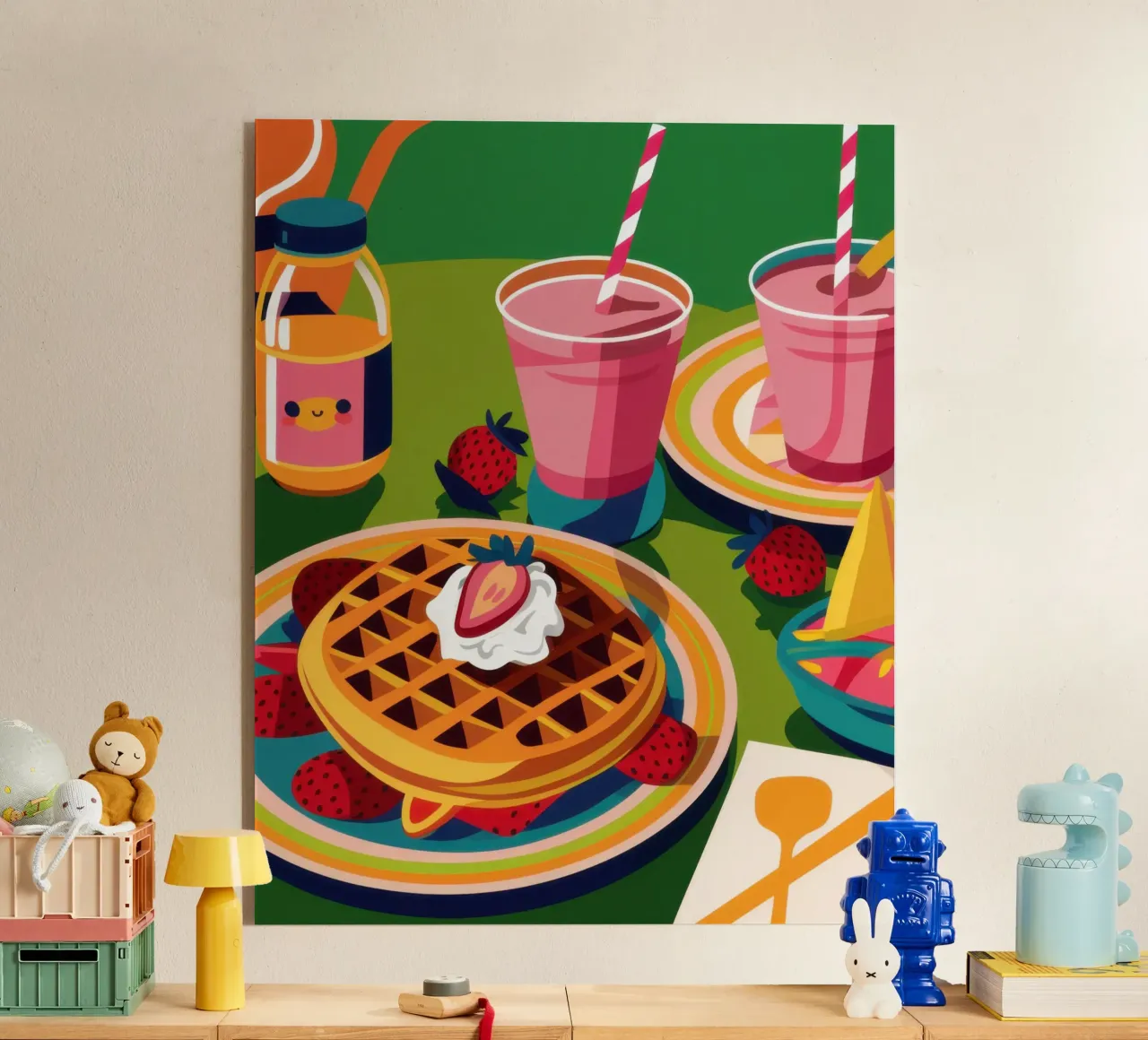 Waffle e frullato plexiglass da Irish Strokes