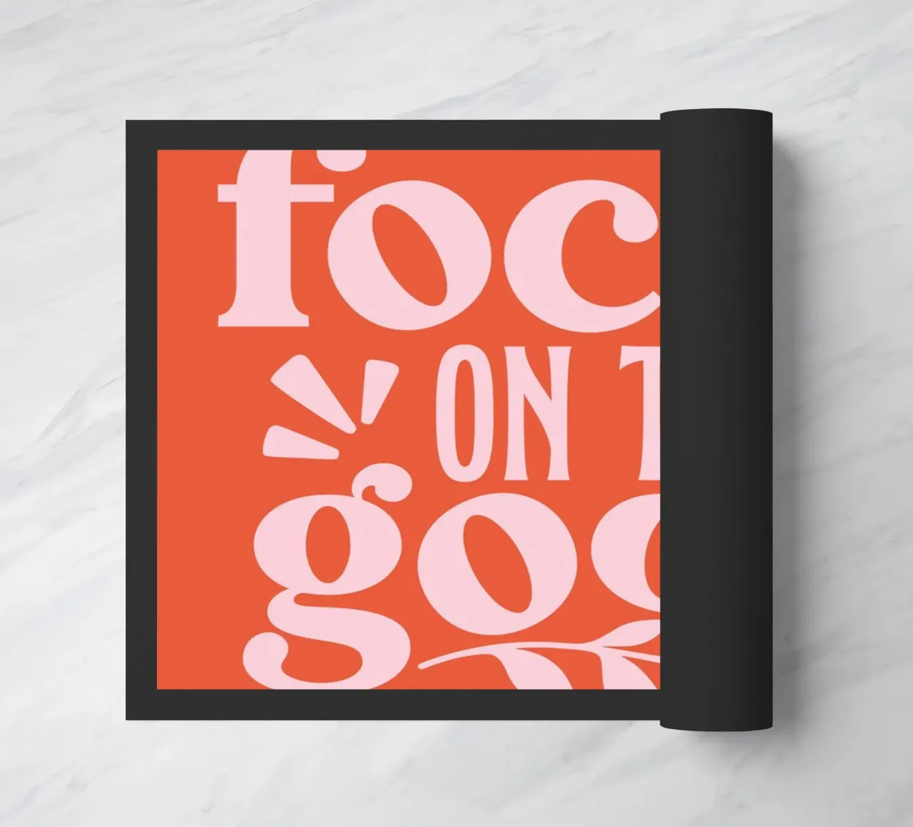 "Design tipografico "Focus on the Good zerbino da Ink &Echo