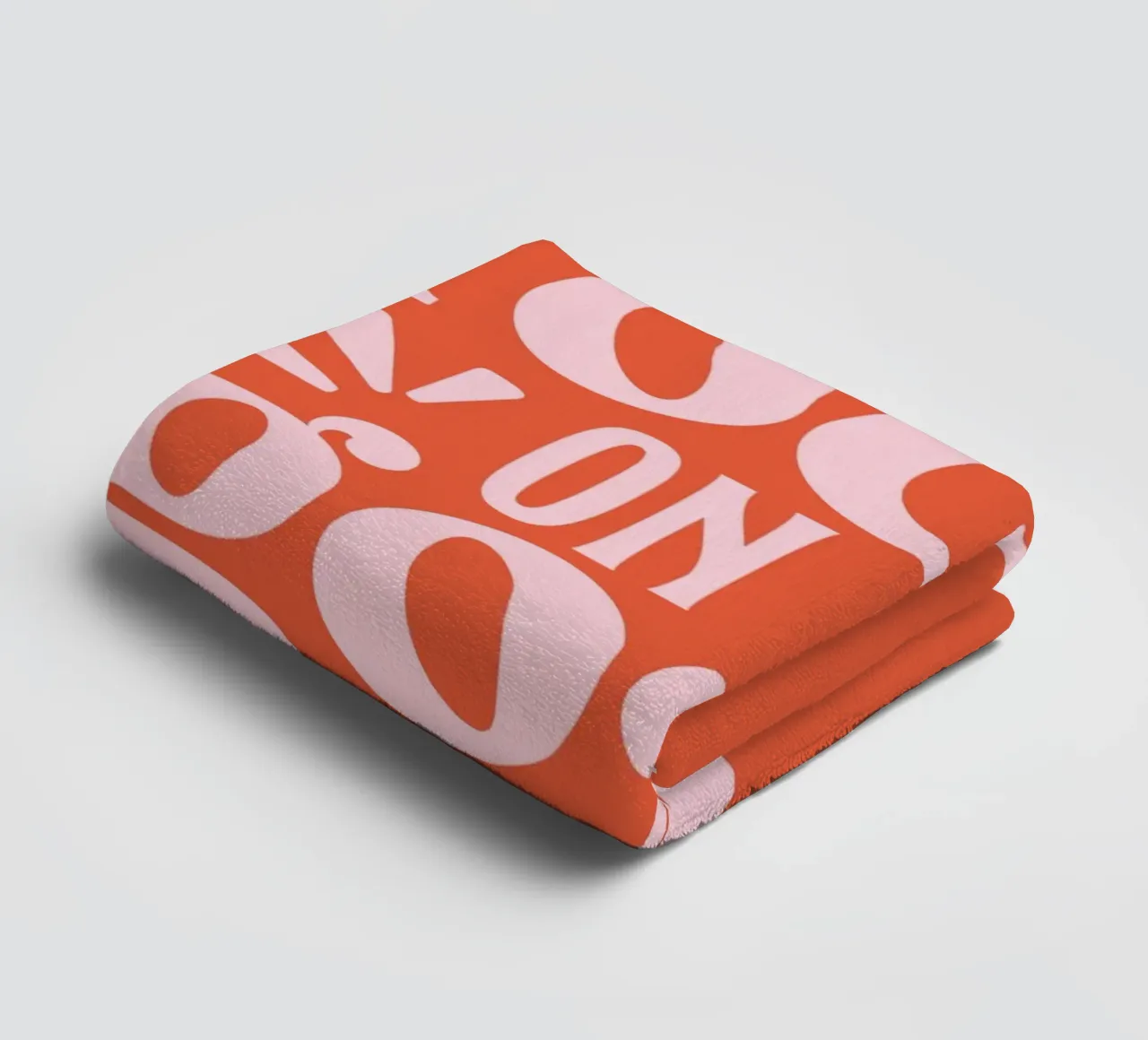 "Design tipografico "Focus on the Good asciugamano da bagno da Ink &Echo