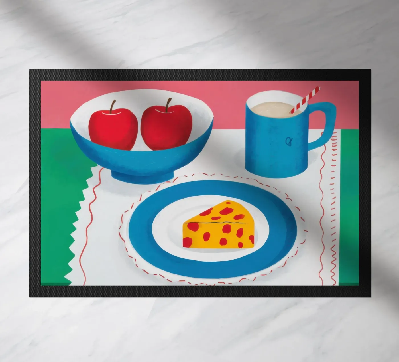 Simple Supper Stillness doormat by Selene Shade