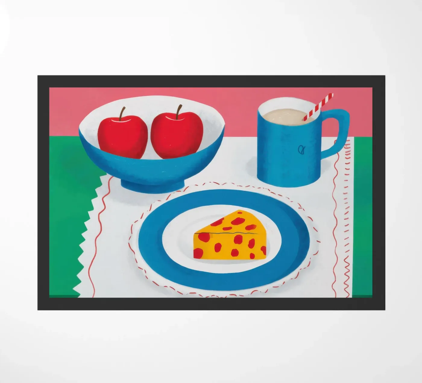 Simple Supper Stillness doormat by Selene Shade