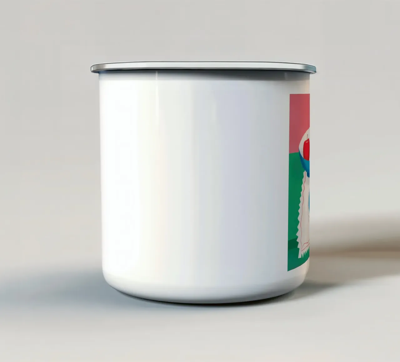 Cena semplice Immobile tazza in smalto da Selene Shade