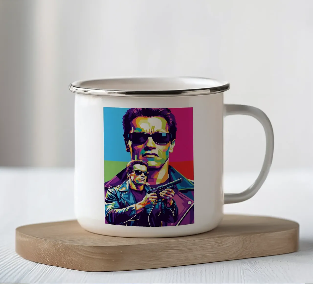 Terminator - Arnold Schwarzenegger (3) tazza in smalto da Hantamrata