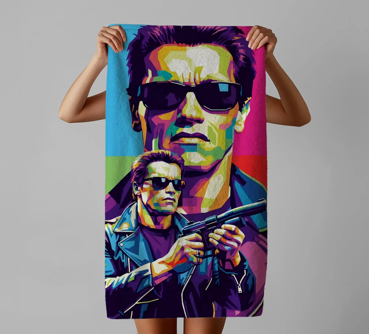 Terminator - Arnold Schwarzenegger (3) asciugamano da bagno da Hantamrata