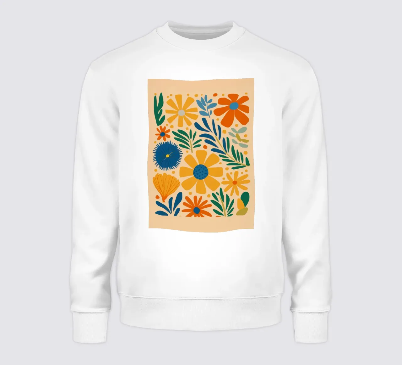 Retro Daisy Pattern felpa da Mark Solaria