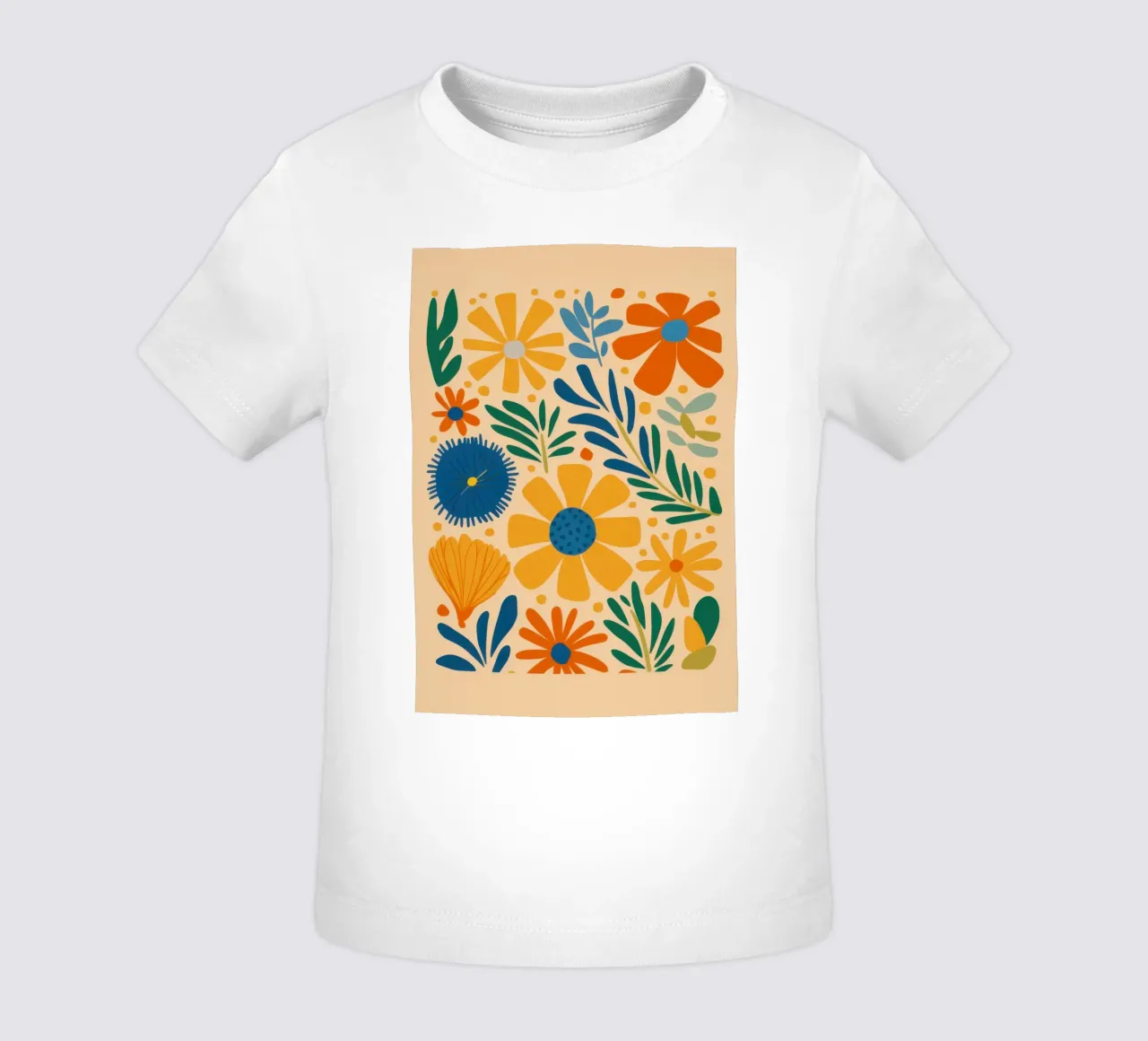 Retro Daisy Pattern maglietta neonato da Mark Solaria