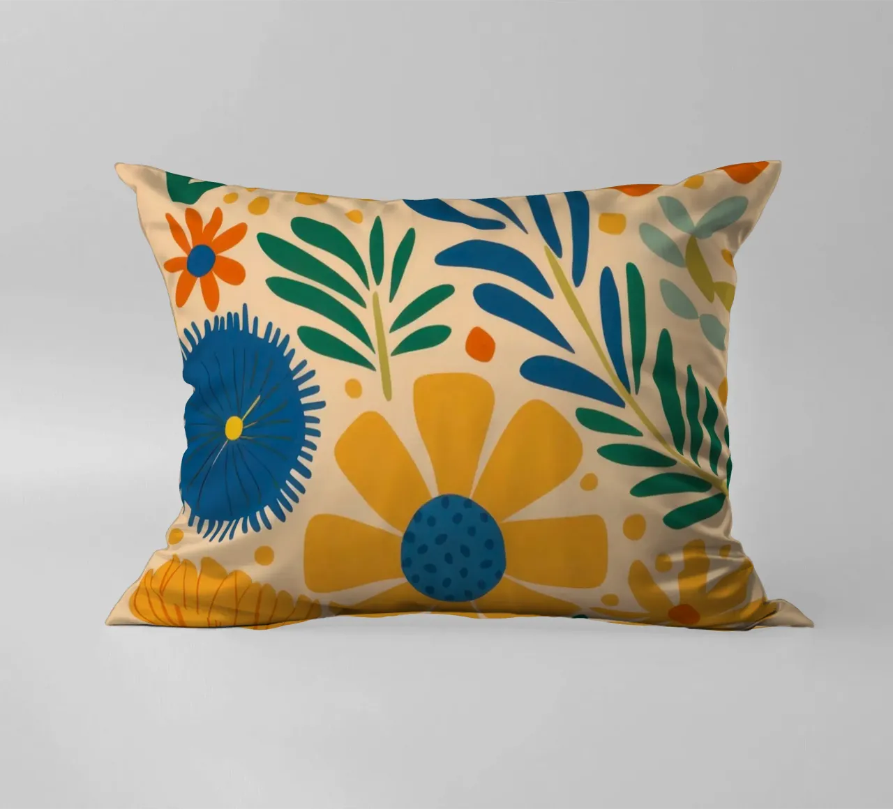 Retro Daisy Pattern cuscino da Mark Solaria