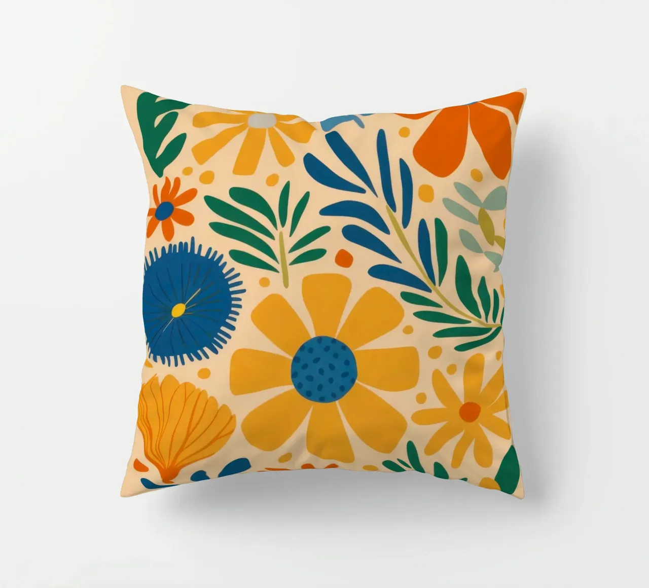 Retro Daisy Pattern cuscino da Mark Solaria
