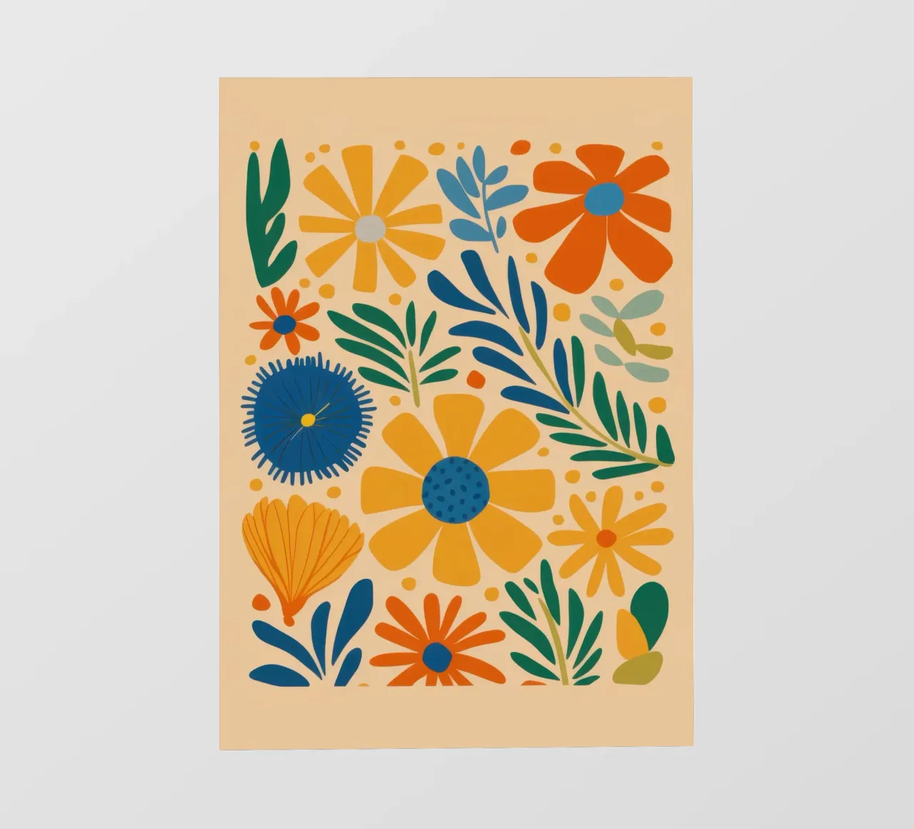 Retro Daisy Pattern pellicola backlit da Mark Solaria