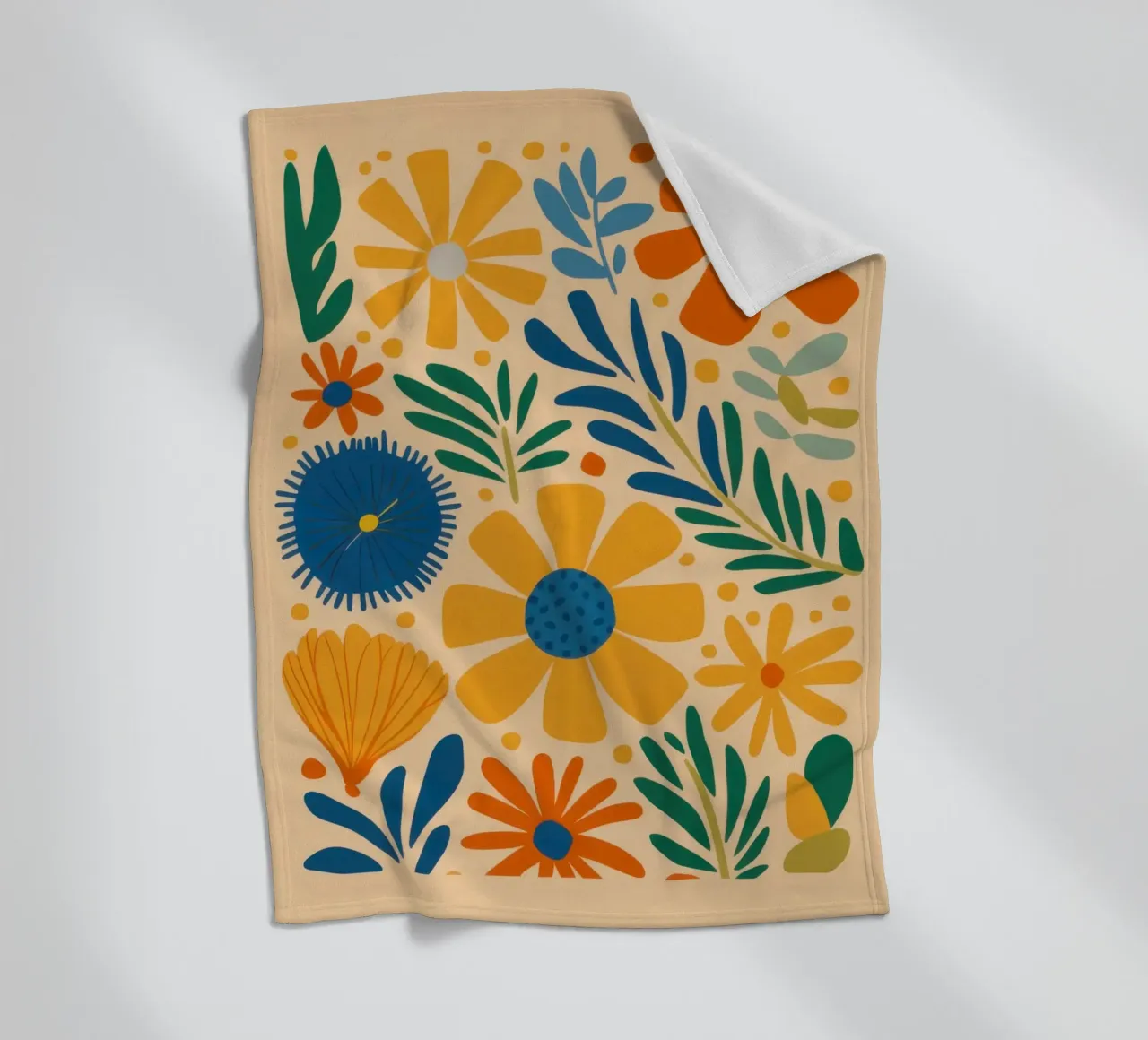 Retro Daisy Pattern coperta in pile da Mark Solaria