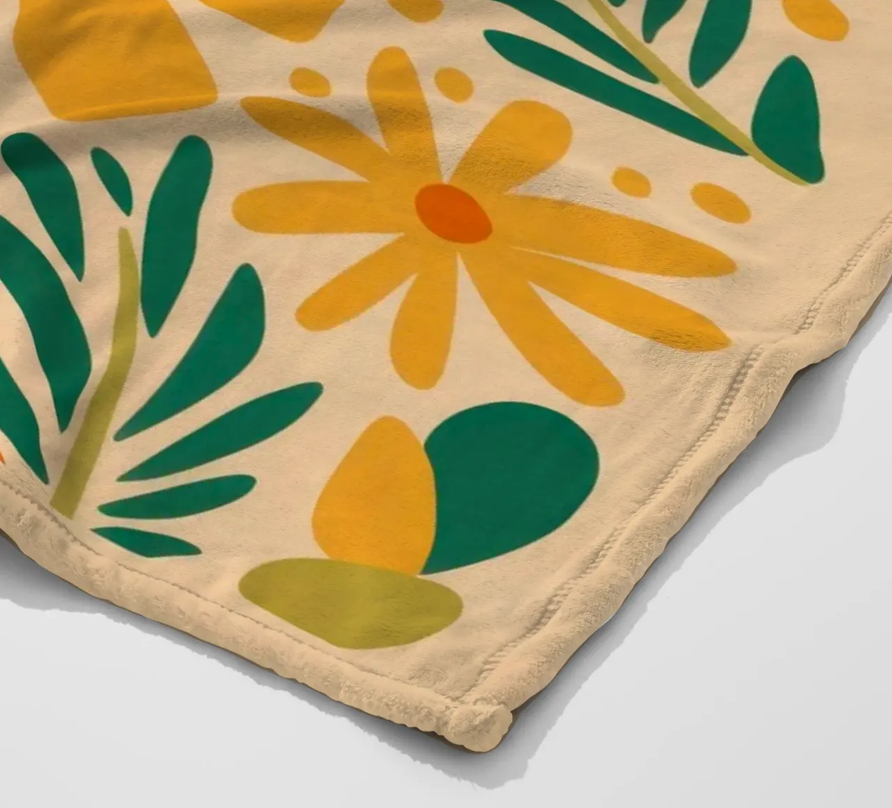 Retro Daisy Pattern coperta in pile da Mark Solaria