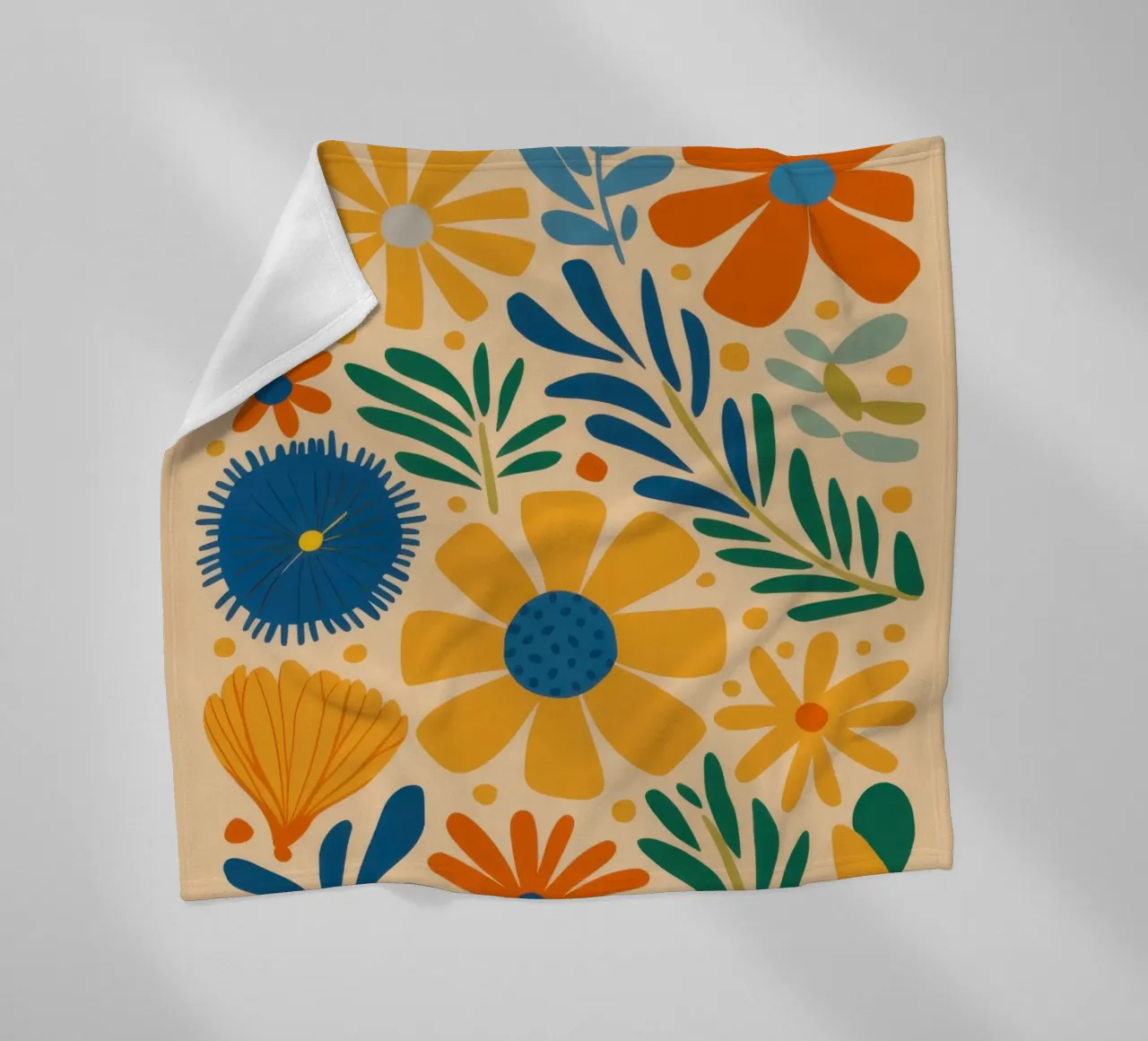 Retro Daisy Pattern coperta in pile da Mark Solaria