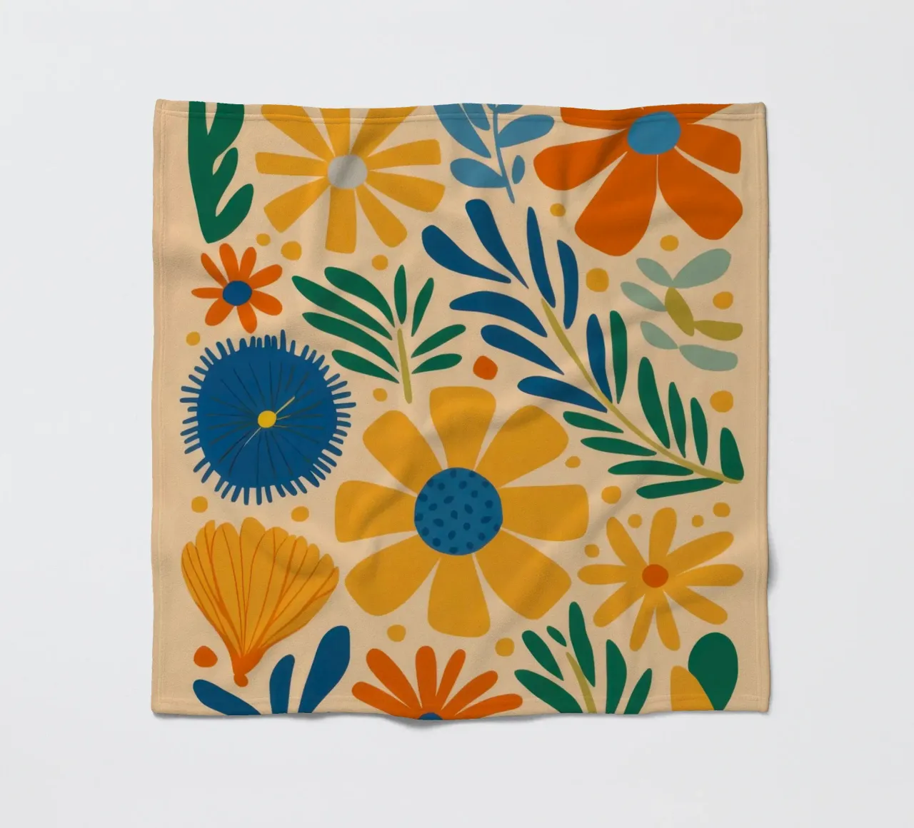 Retro Daisy Pattern coperta in pile da Mark Solaria