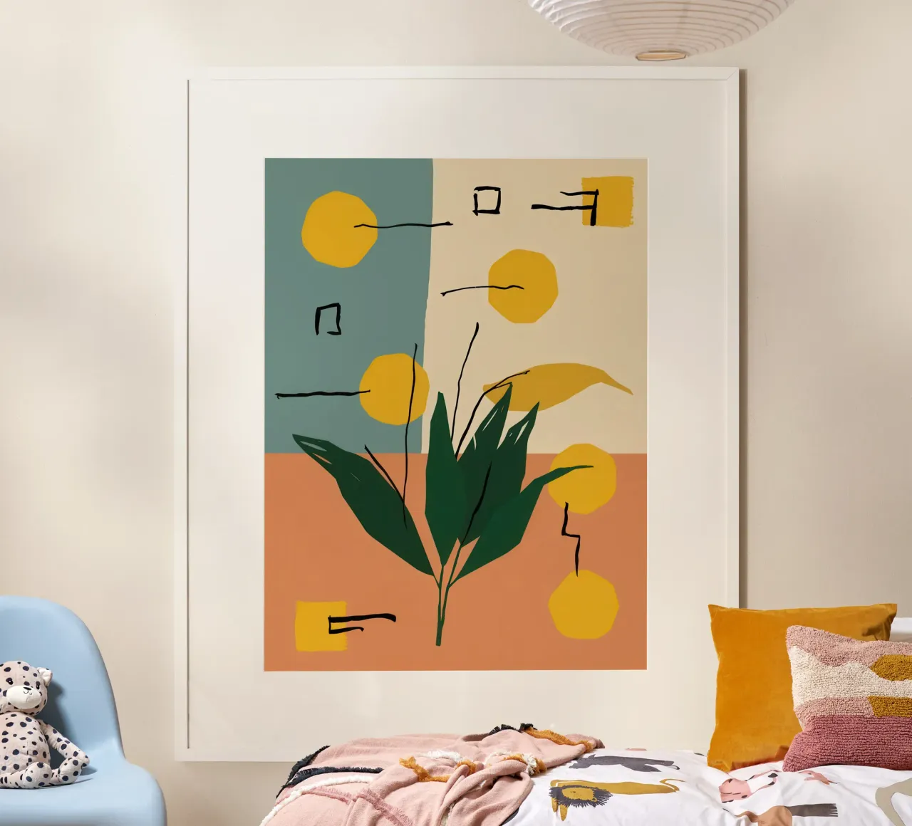Abstracte tuinstudie poster van Luna Aura