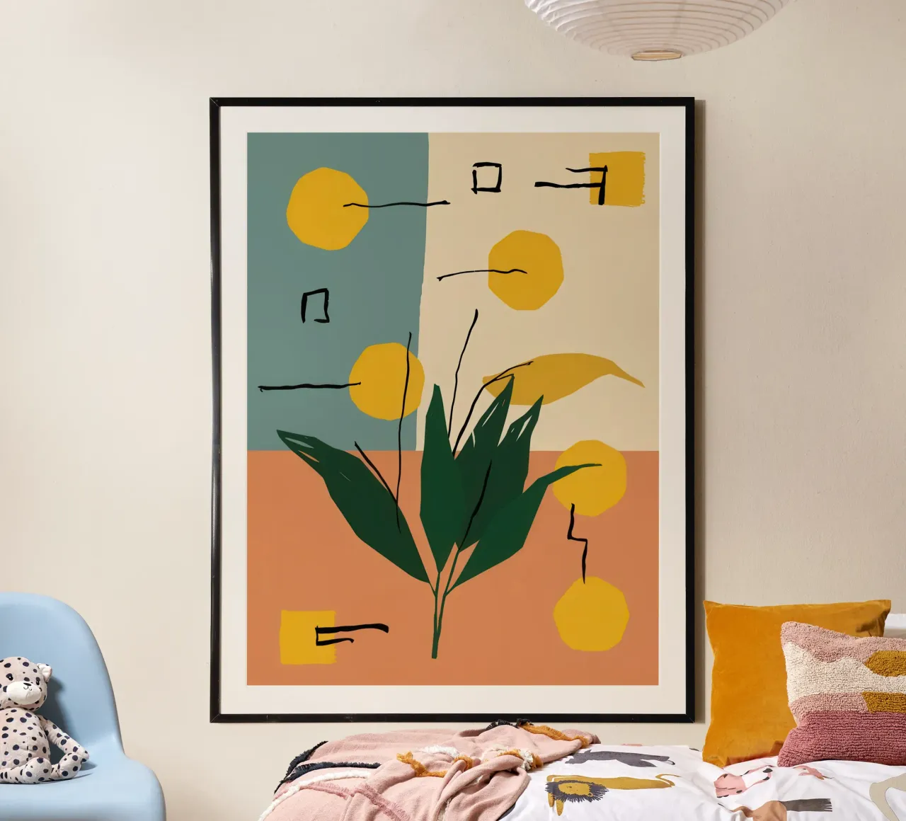 Abstracte tuinstudie poster van Luna Aura