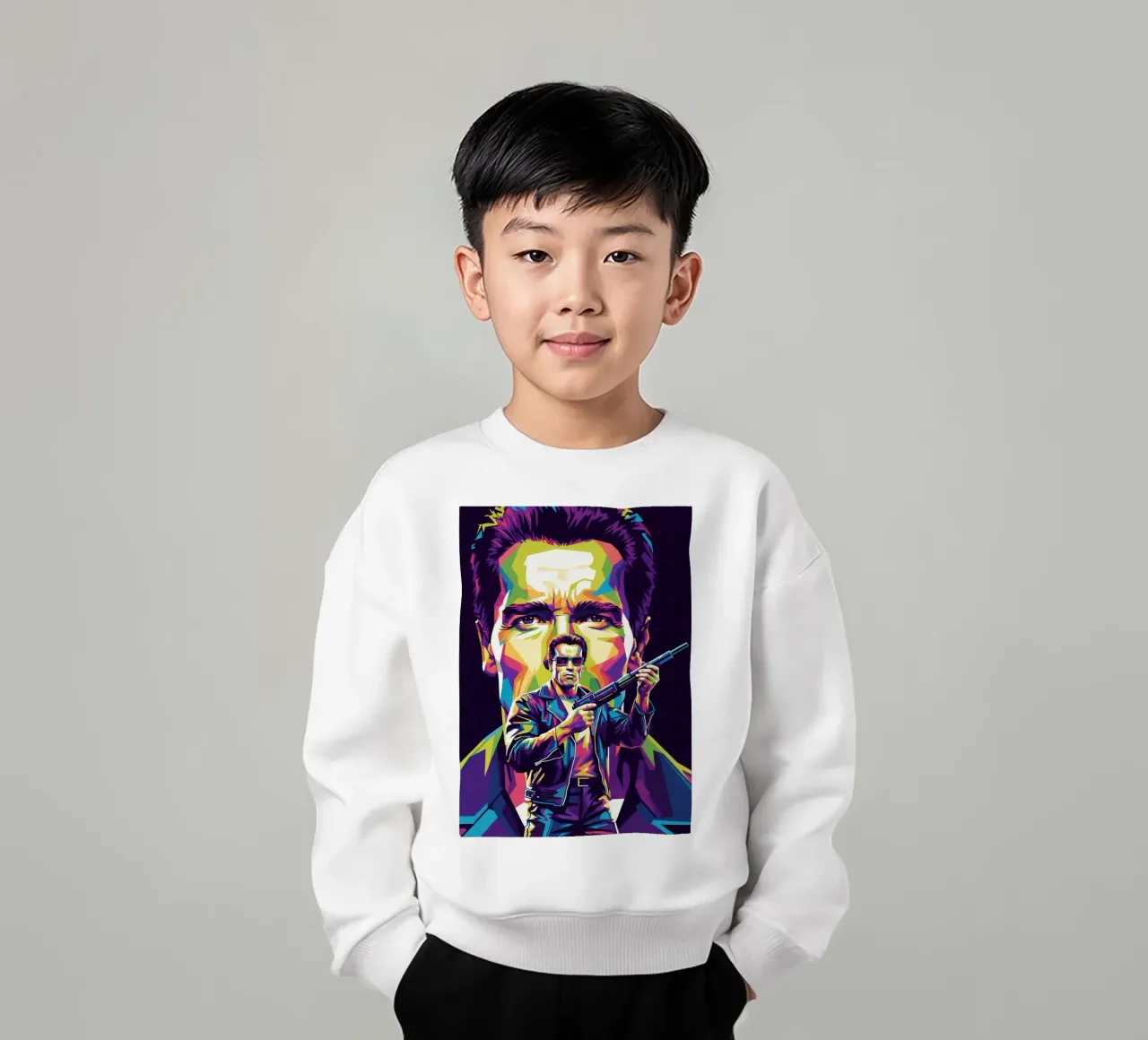 Terminator - Arnold Schwarzenegger (4) felpa bambino da Hantamrata