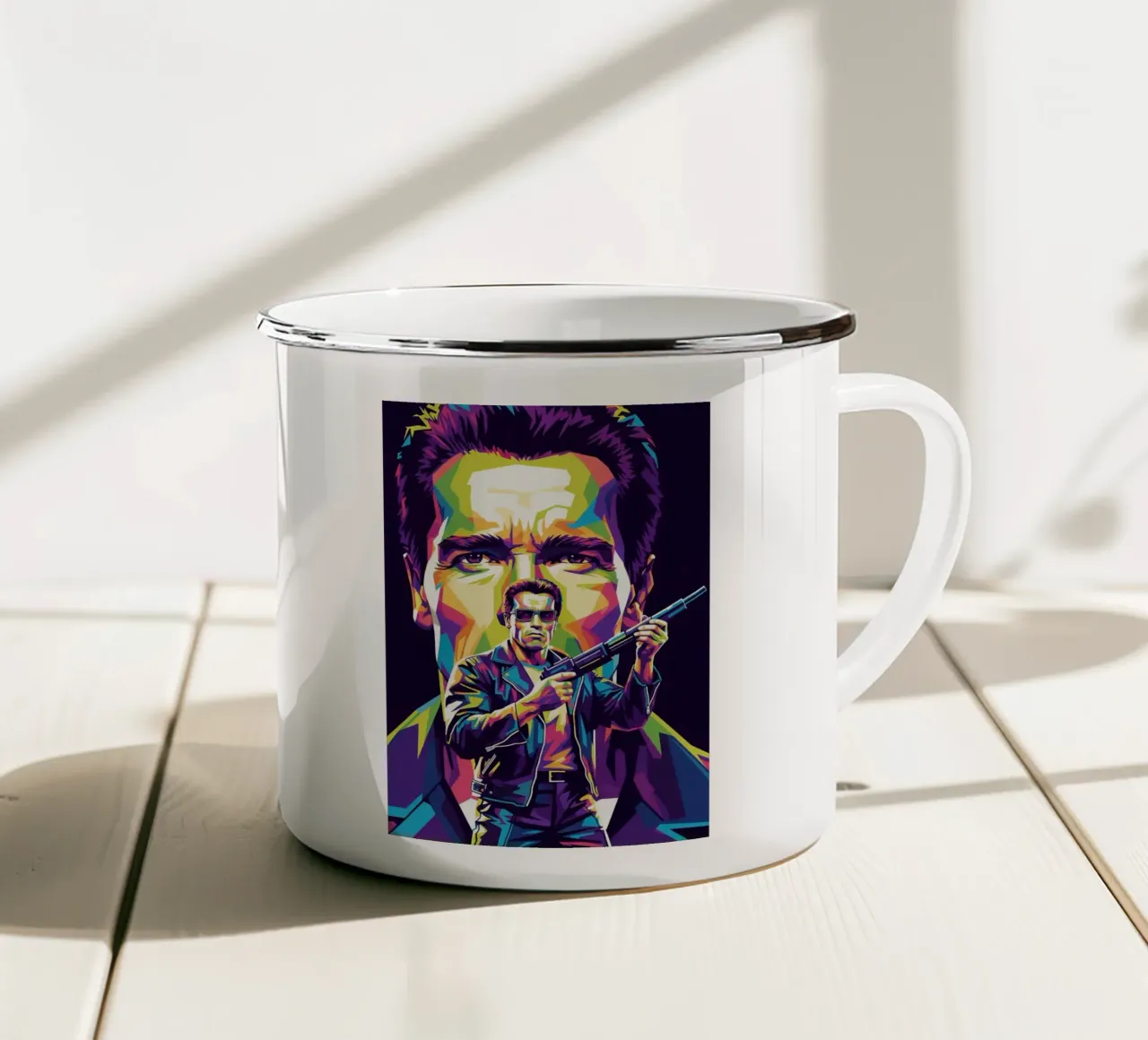 Terminator - Arnold Schwarzenegger (4) tazza in smalto da Hantamrata