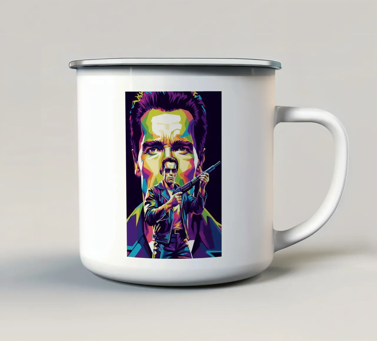 Terminator - Arnold Schwarzenegger (4) tazza in smalto da Hantamrata