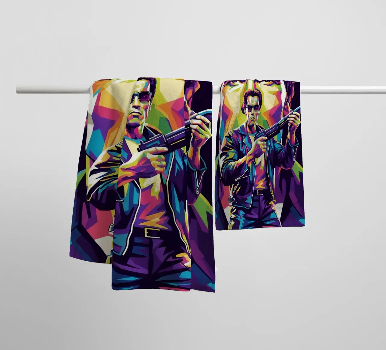 Terminator - Arnold Schwarzenegger (4) asciugamano da bagno da Hantamrata