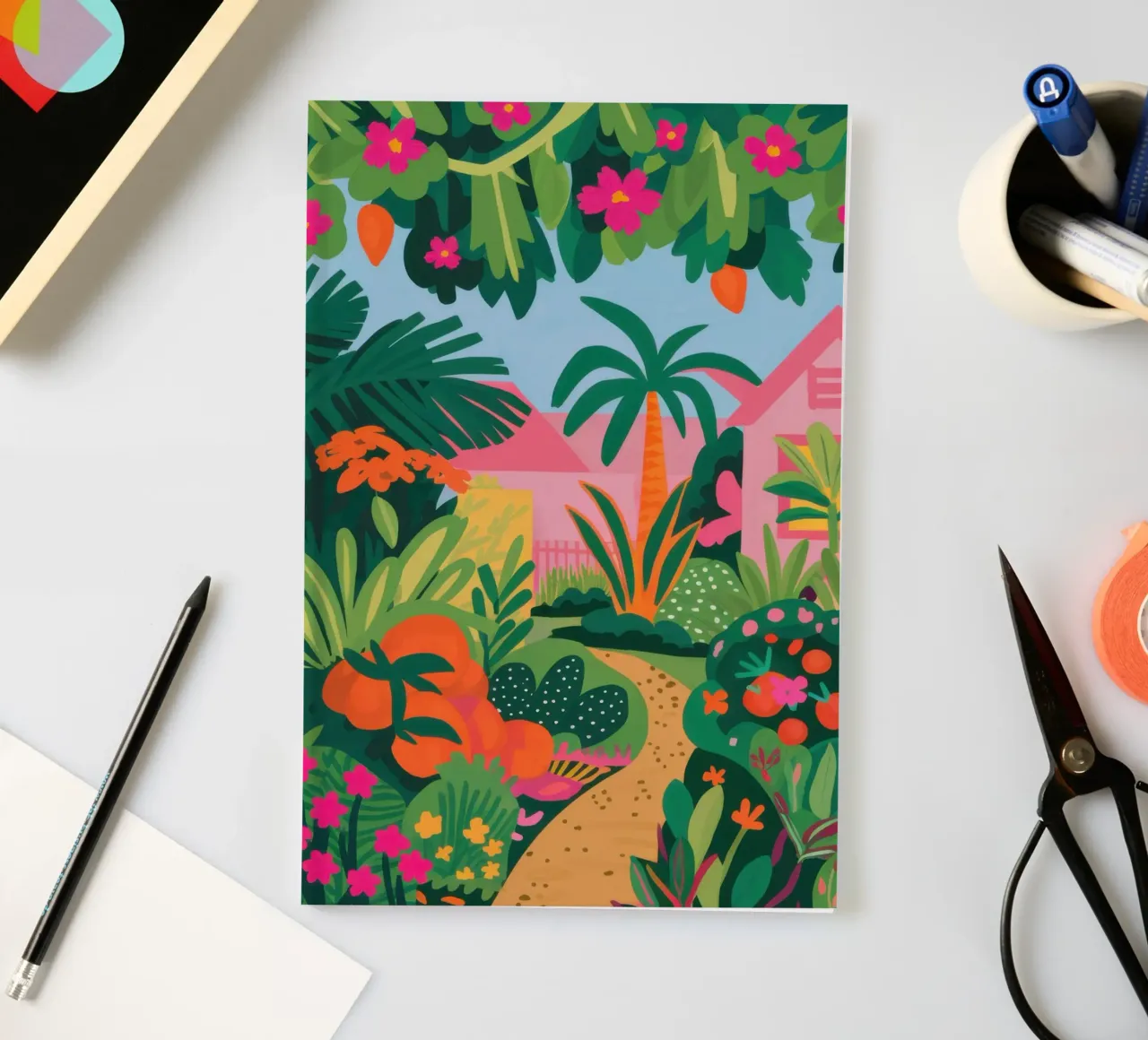 Jungle Flamingo Path notebook by Mark Solaria