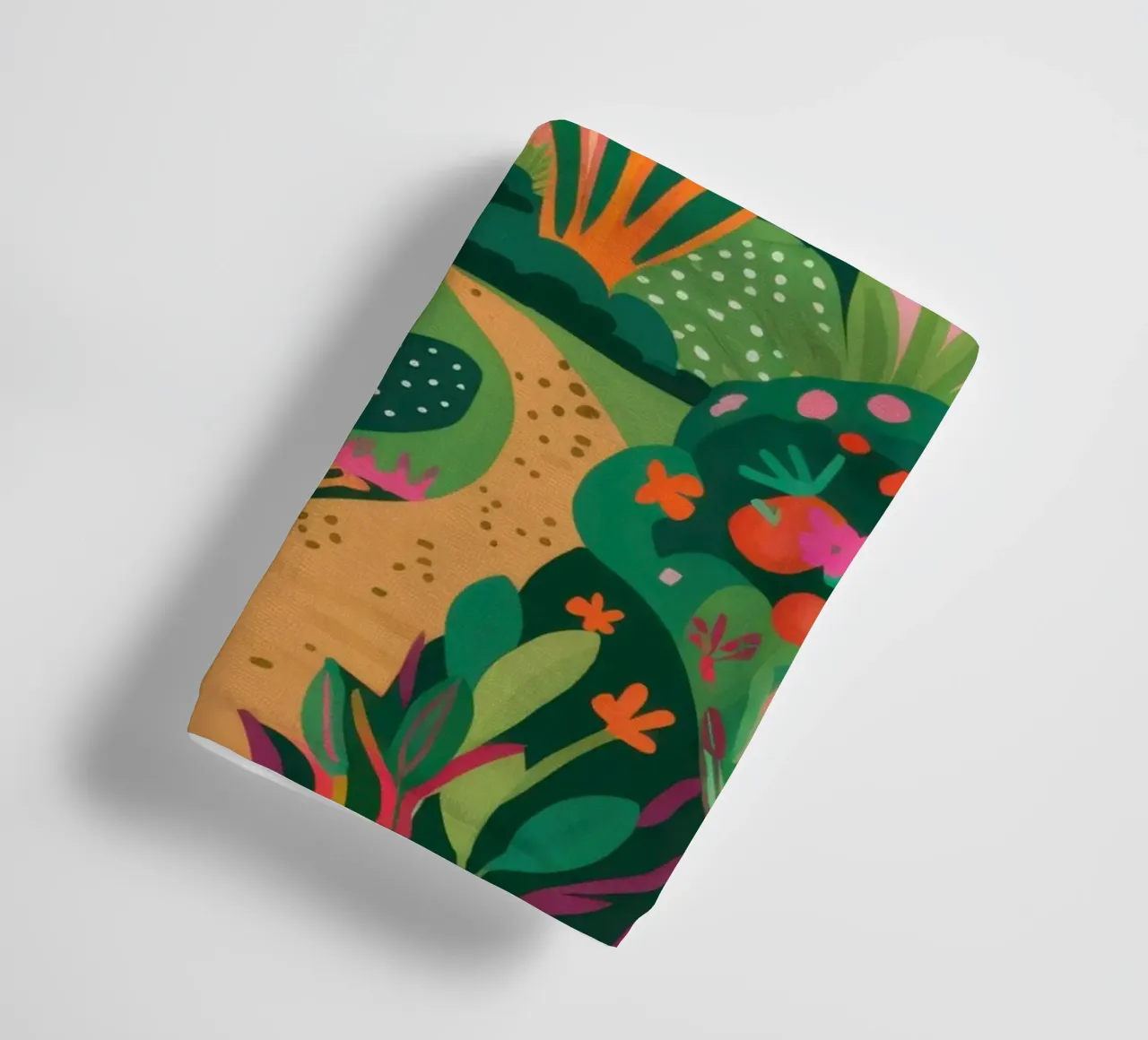 Jungle Flamingo Path towel by Mark Solaria