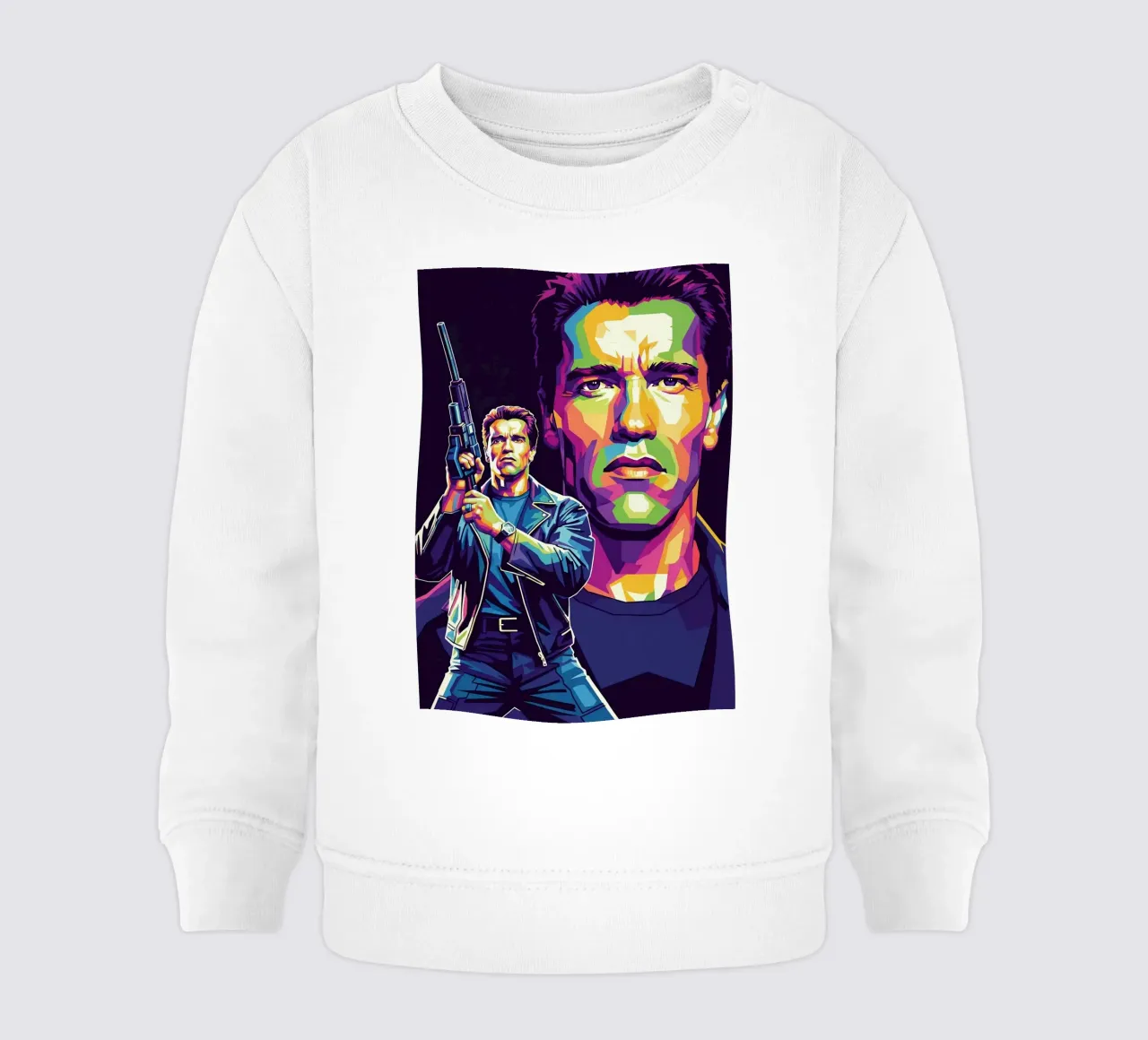 Terminator - Arnold Schwarzenegger (5) felpa neonato da Hantamrata
