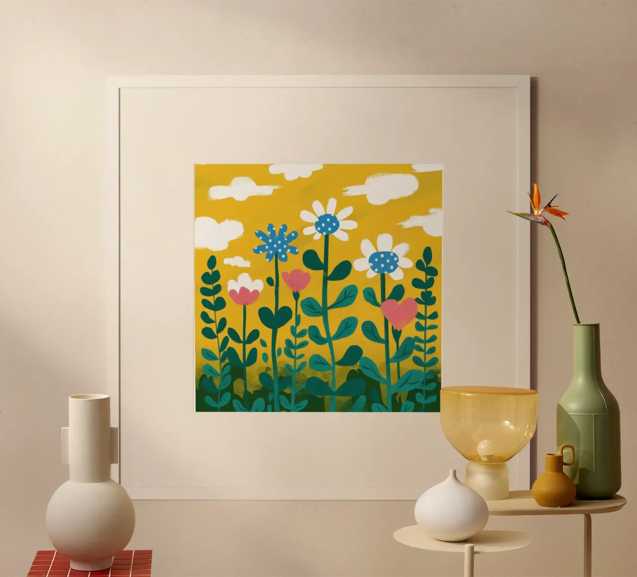 I fiori selvatici dell'ora d'oro poster da Trace Brush