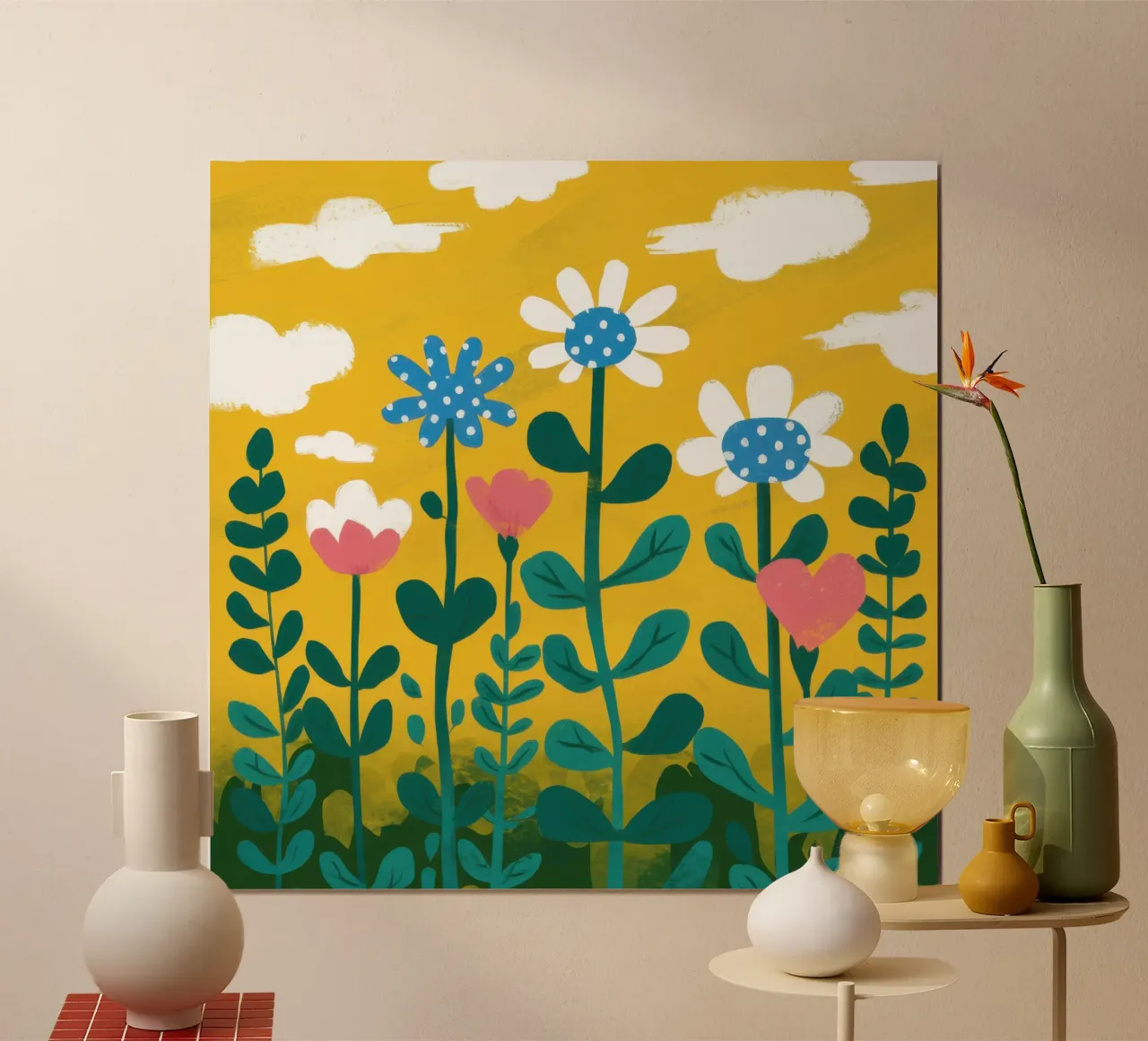I fiori selvatici dell'ora d'oro poster da Trace Brush