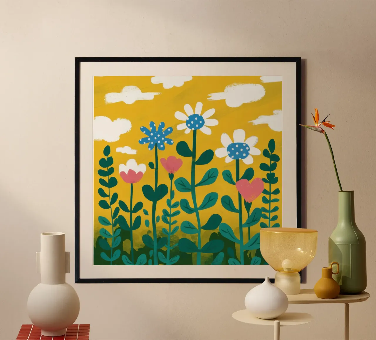 I fiori selvatici dell'ora d'oro poster da Trace Brush