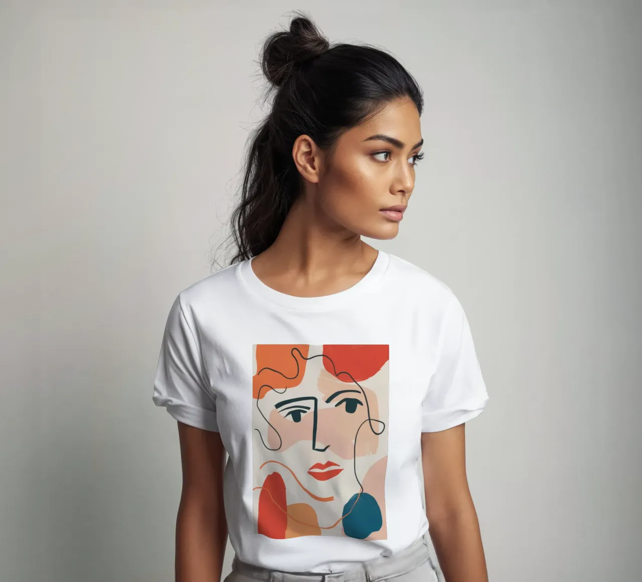 Espressione fluida della linea t-shirt da Selene Shade