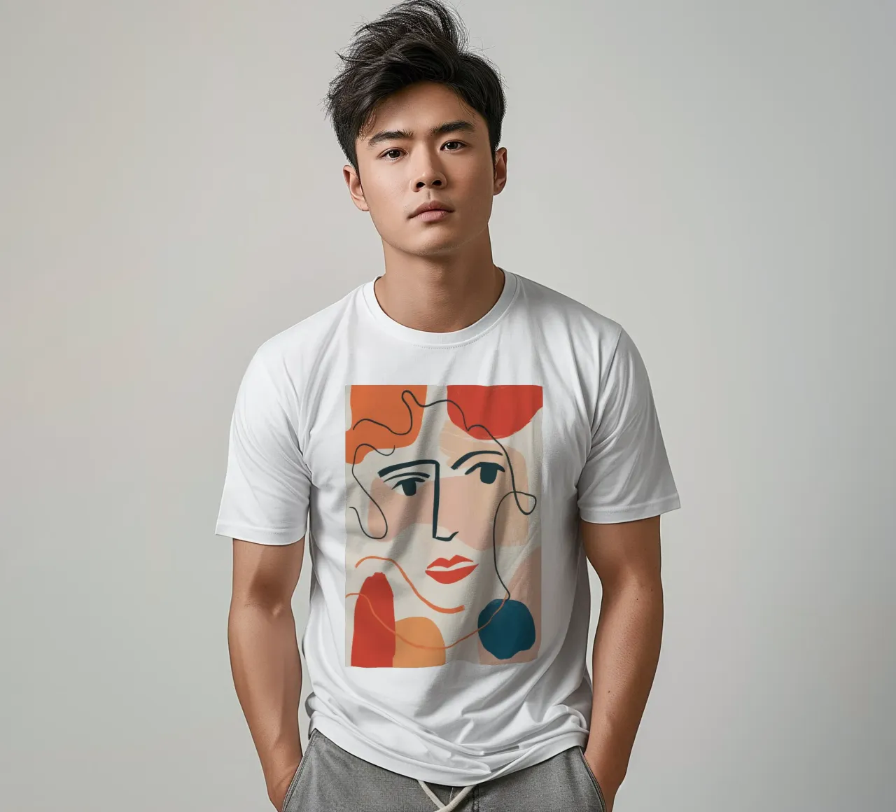 Espressione fluida della linea t-shirt da Selene Shade