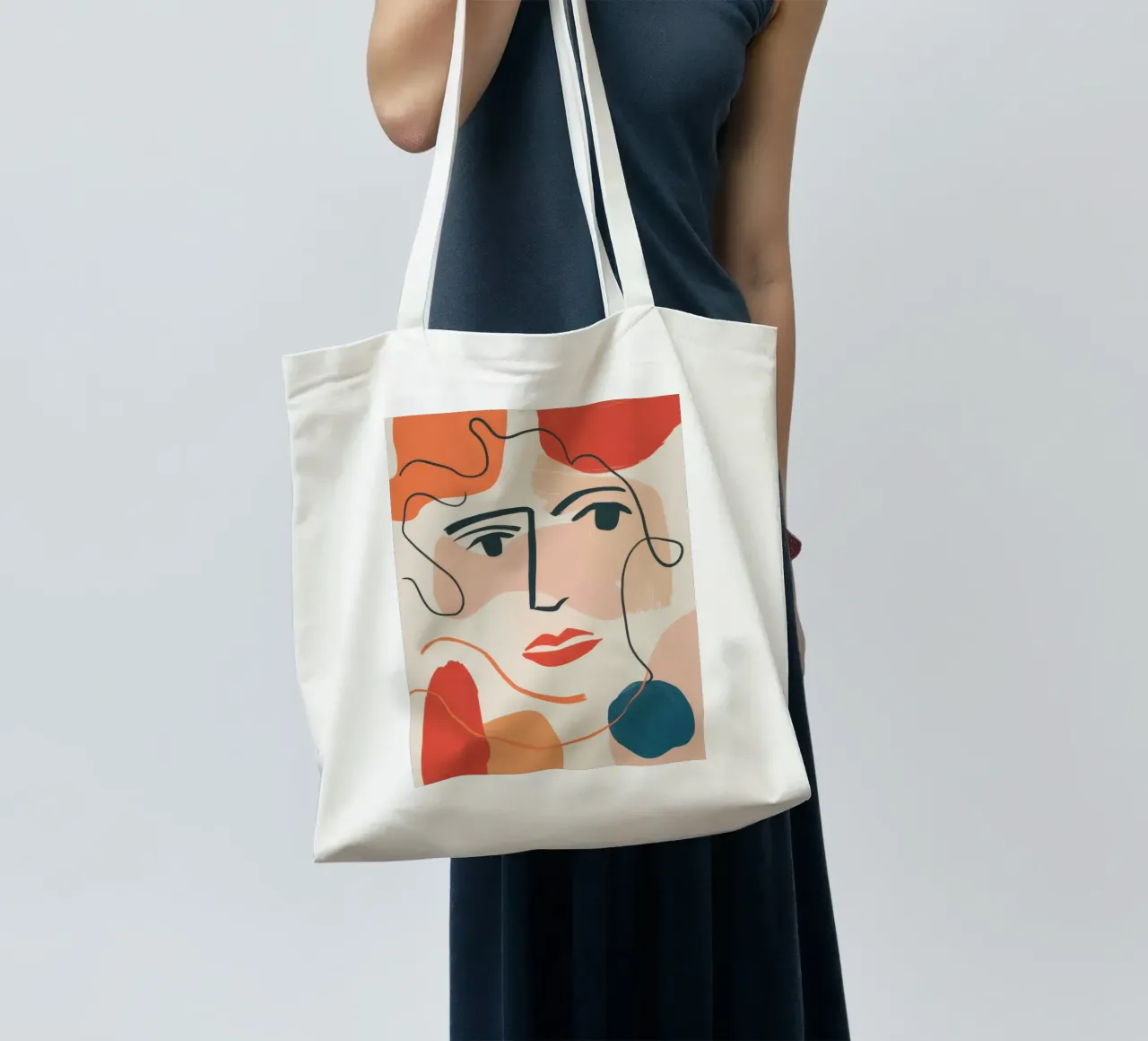 Espressione fluida della linea borsa in juta da Selene Shade