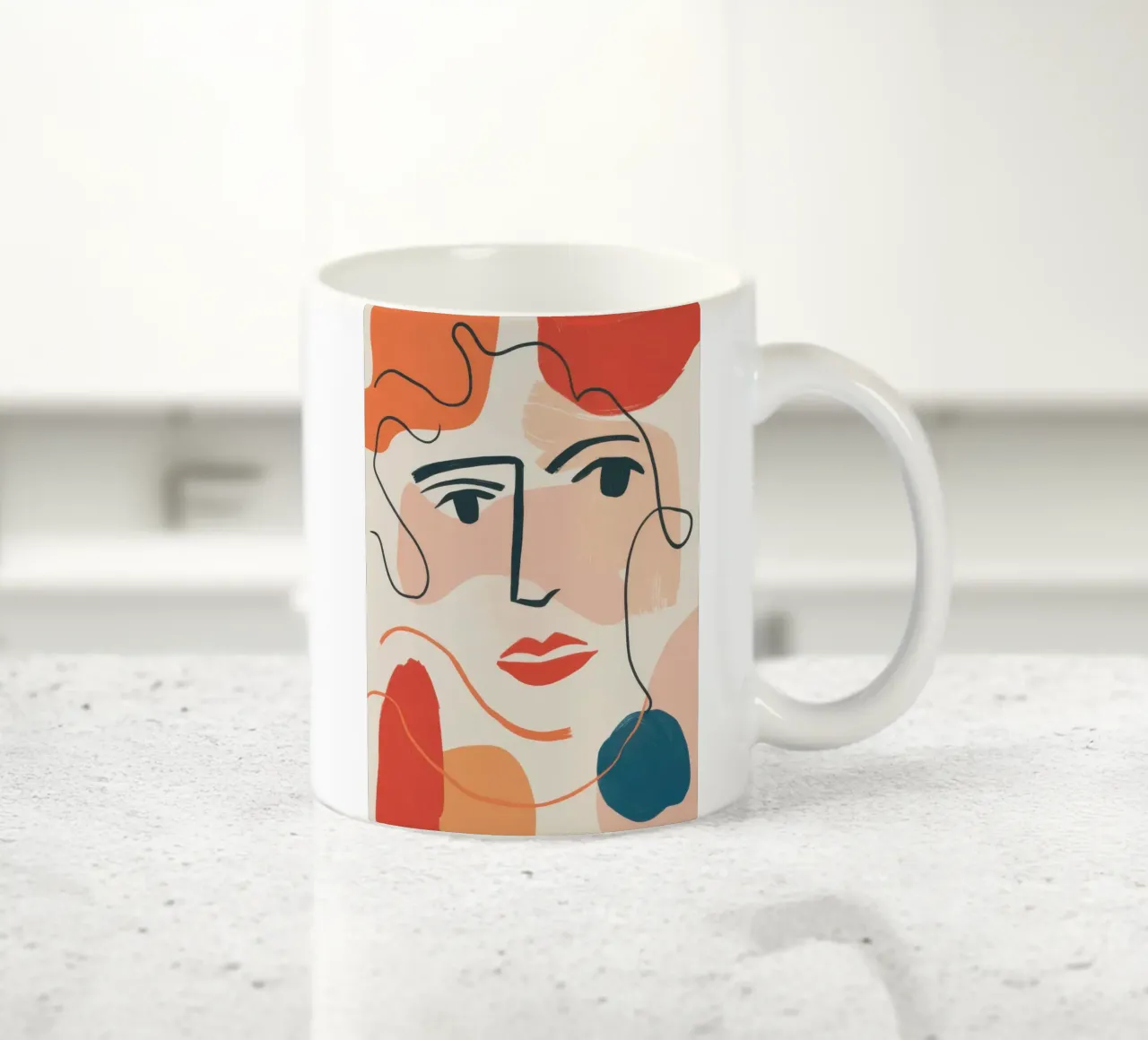 Espressione fluida della linea tazza in ceramica da Selene Shade