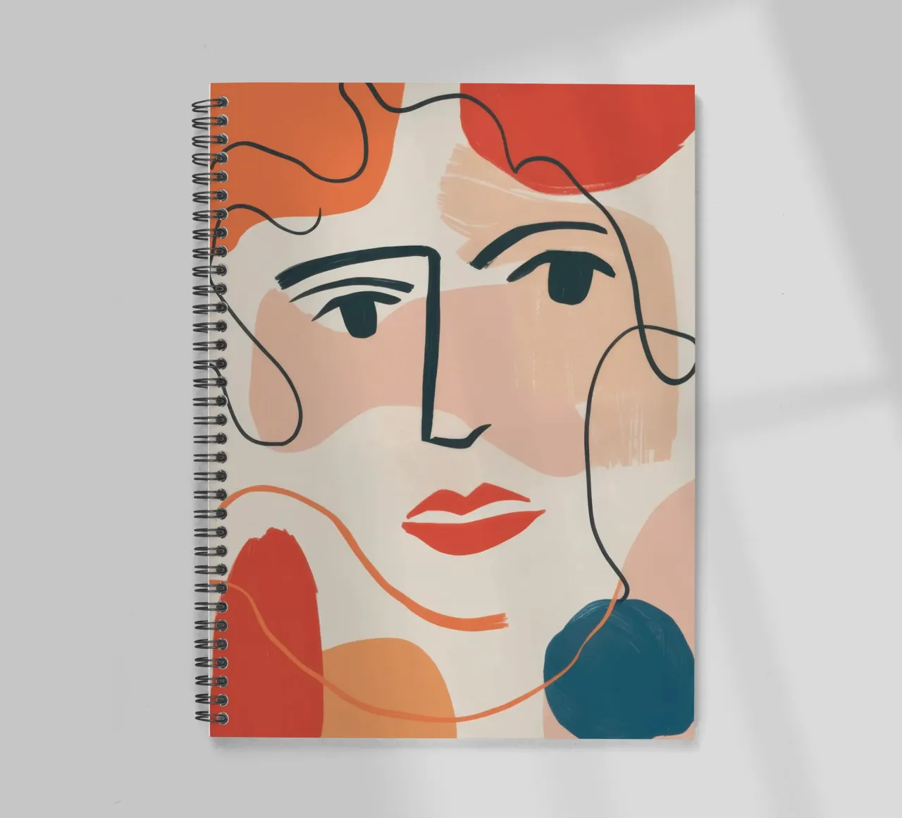 Fluid Line Expression spiral notebook by Selene Shade