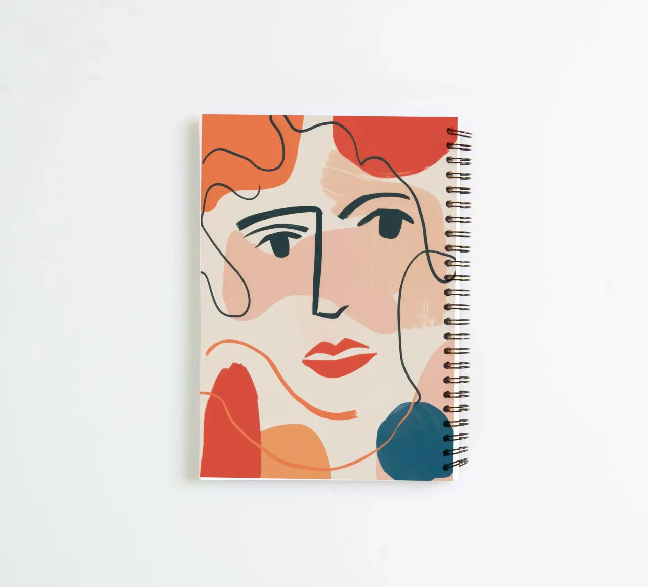 Fluid Line Expression spiral notebook by Selene Shade