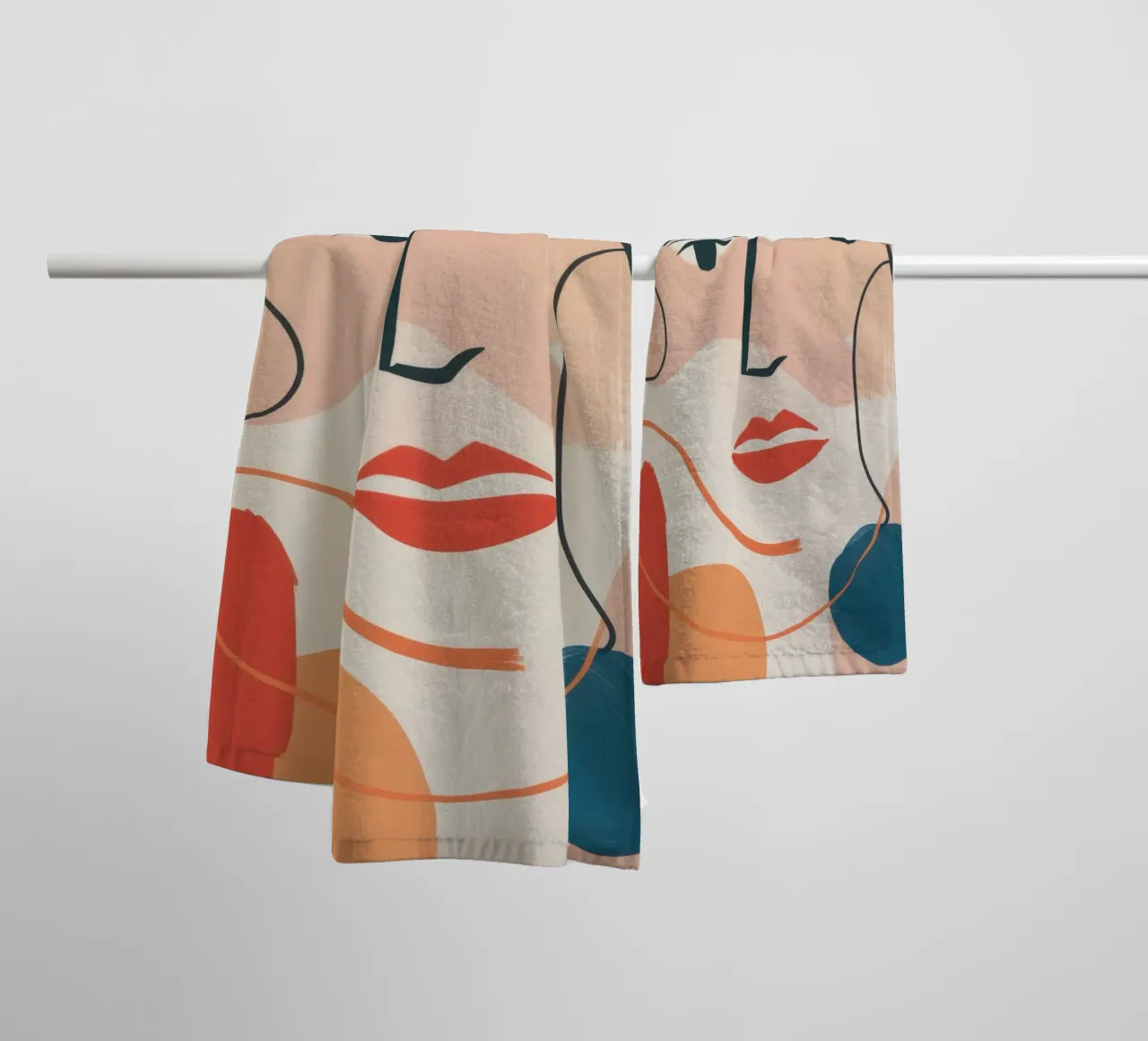 Fluid Line Expression towel by Selene Shade