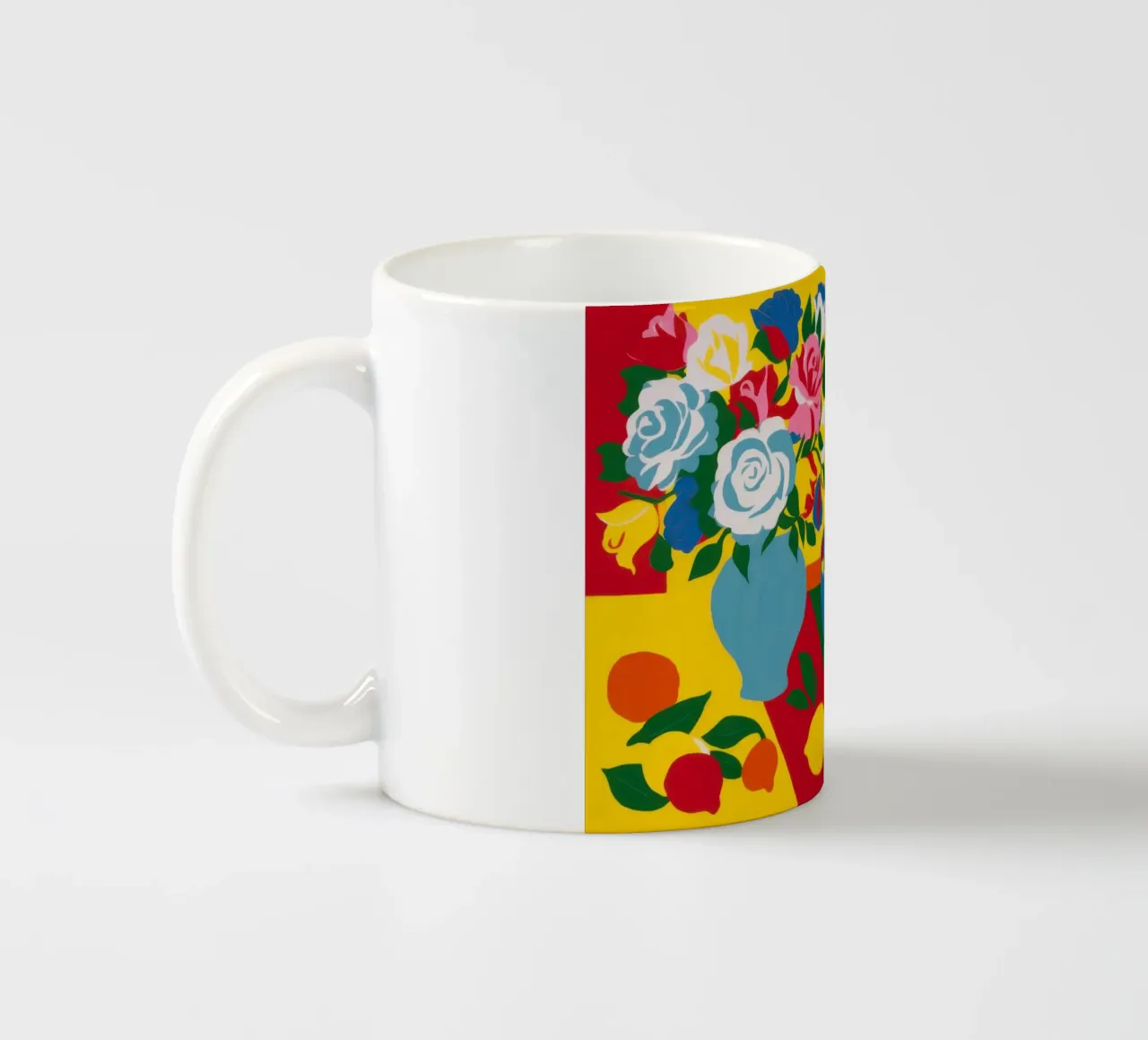 Vaso di rose a scacchiera tazza in ceramica da Mark Solaria