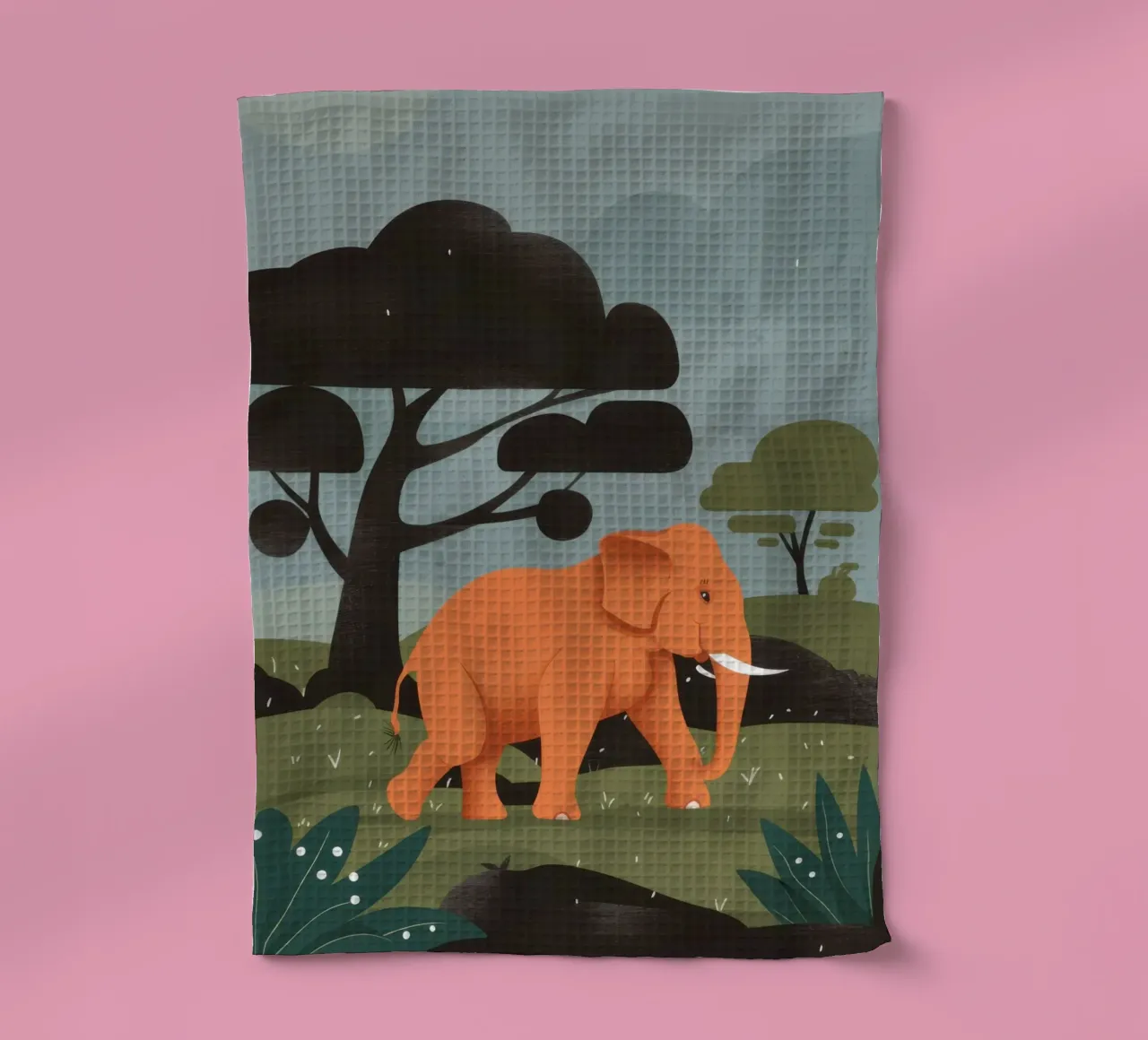 Voyage en douceur des éléphants torchon de Gaia Viesta