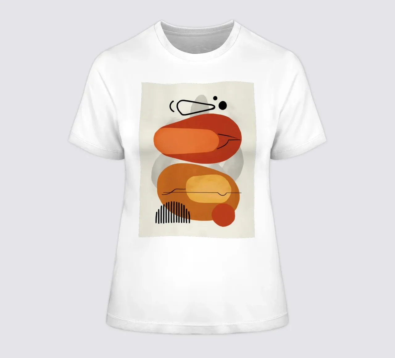 Modulo astratto sorridente t-shirt da donna da Mark Solaria