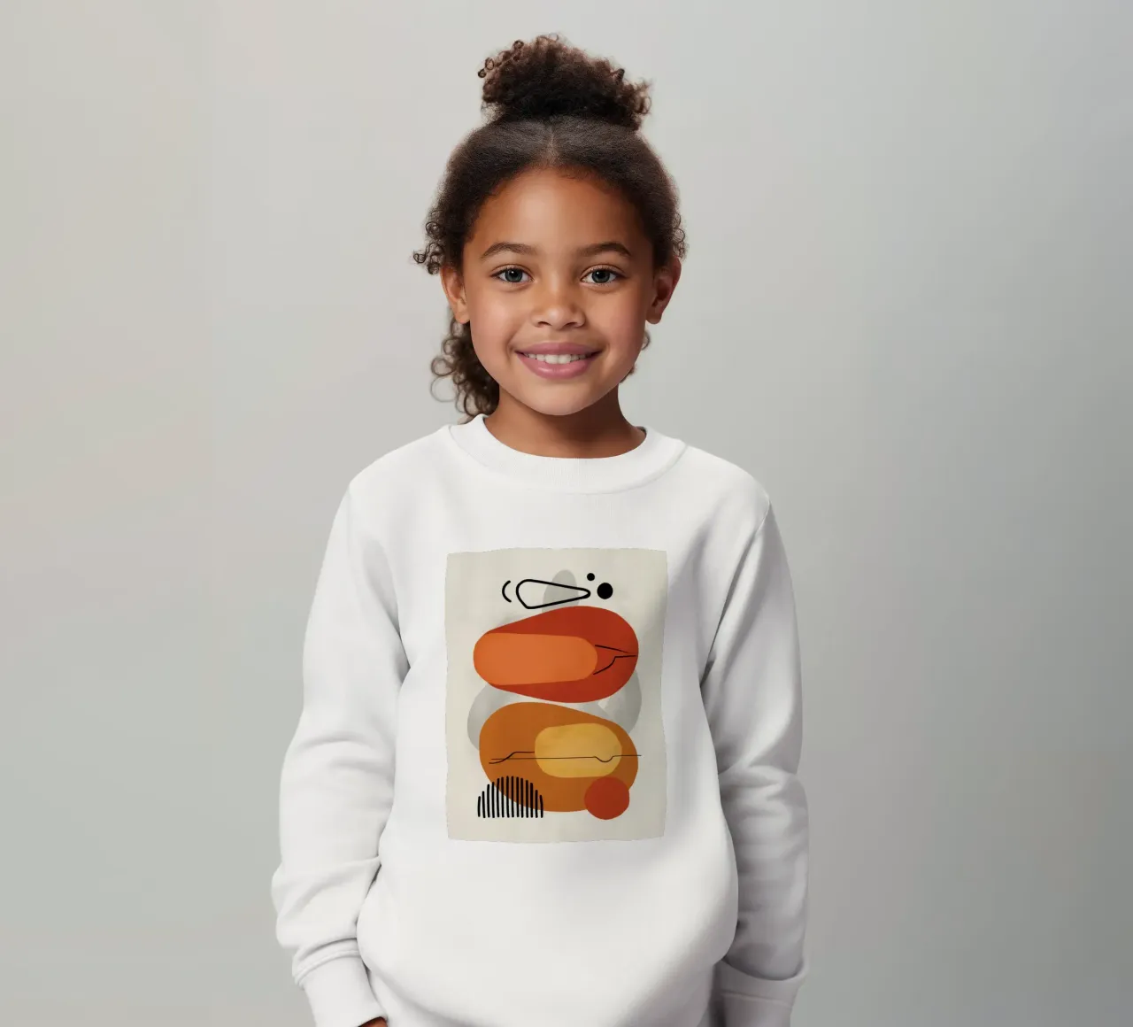 Modulo astratto sorridente felpa bambino da Mark Solaria