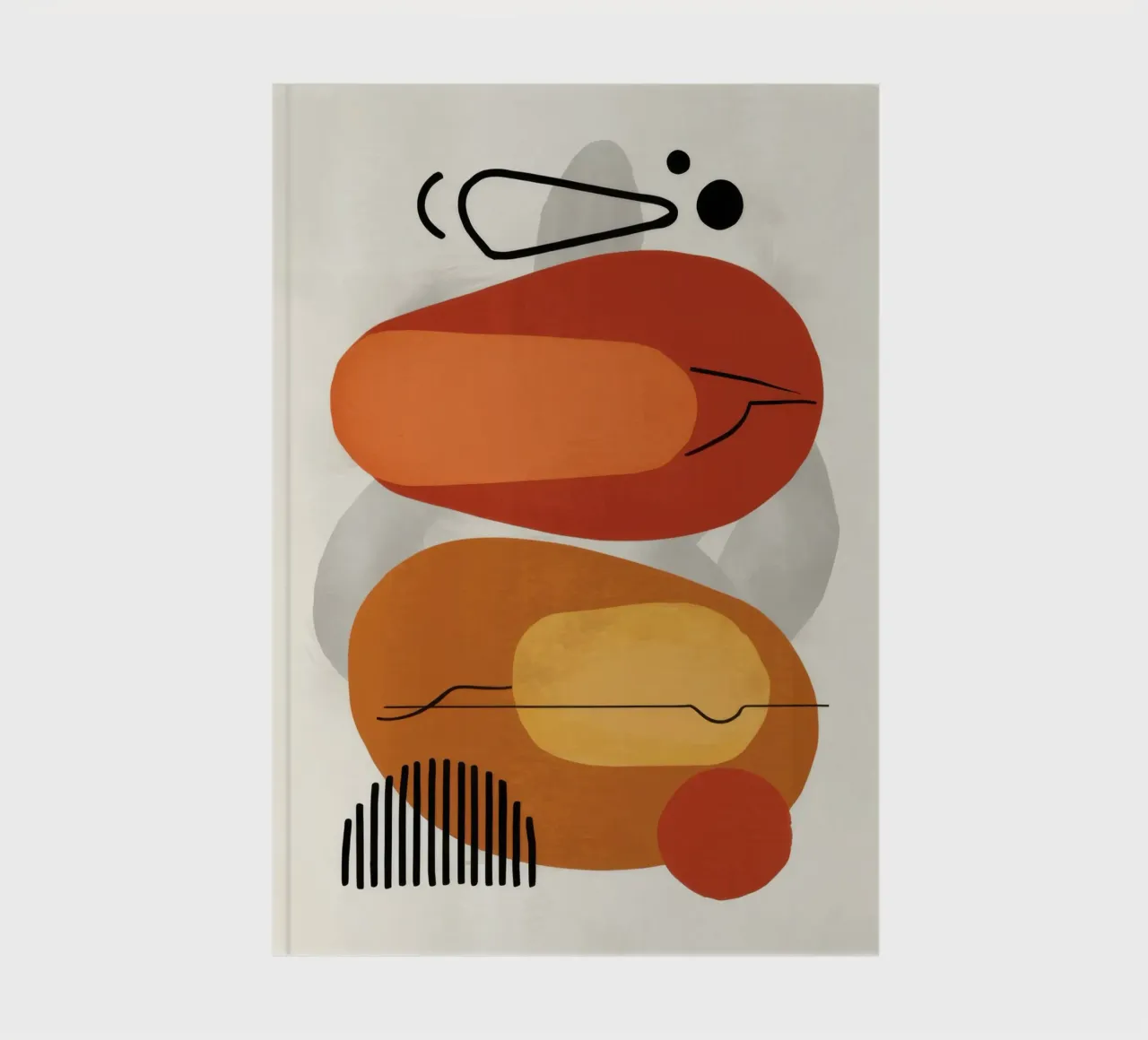 Smiling Abstract Form notebook by Mark Solaria