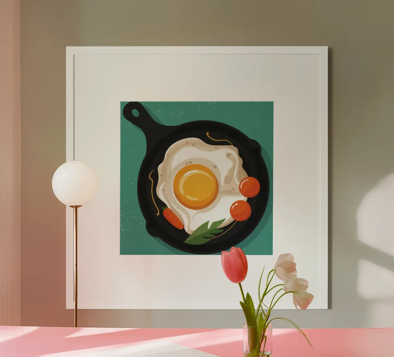 Das perfekte Pfannkuchen-Ei Poster von Trace Brush