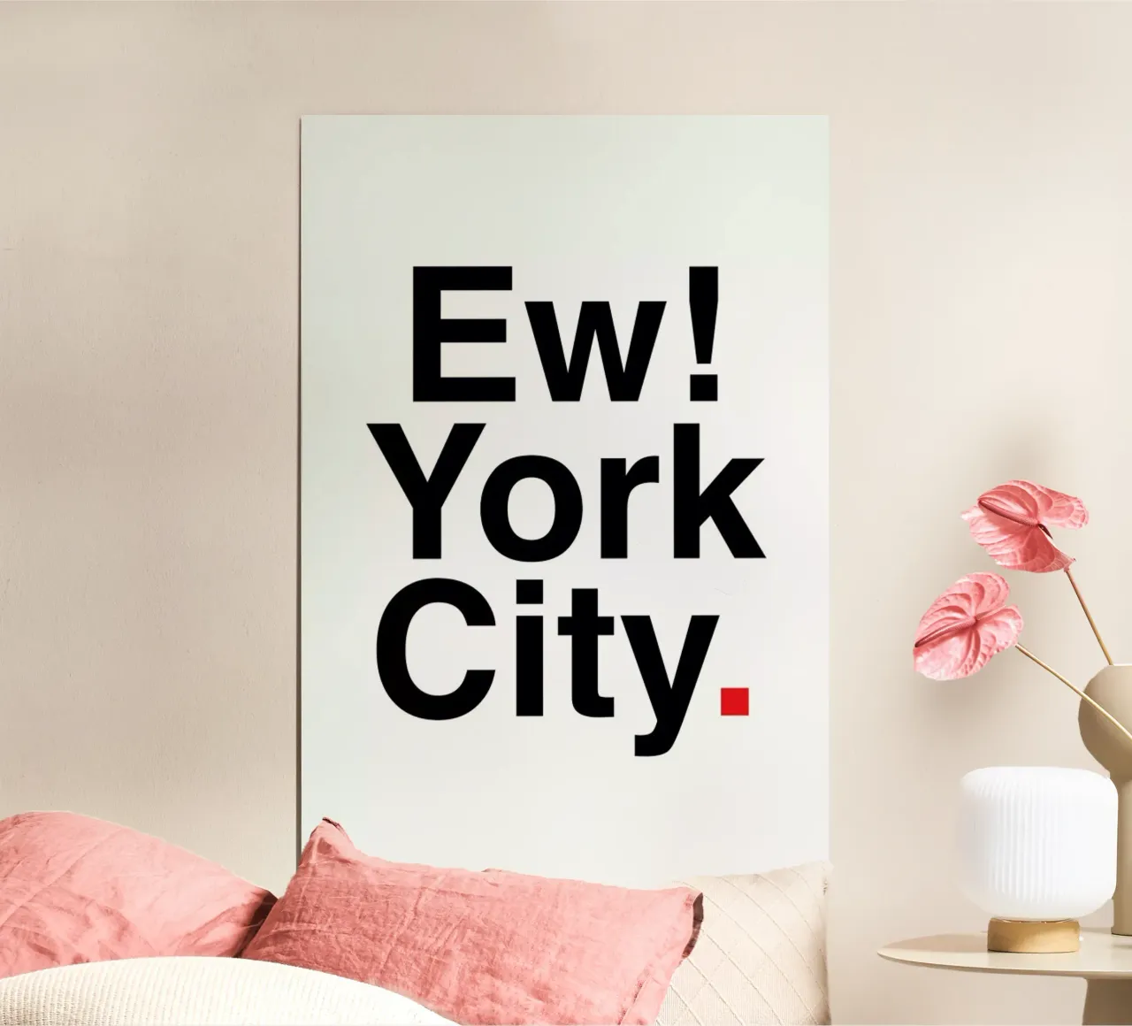 Ew York City poster con telaio in plastica da LeDieg