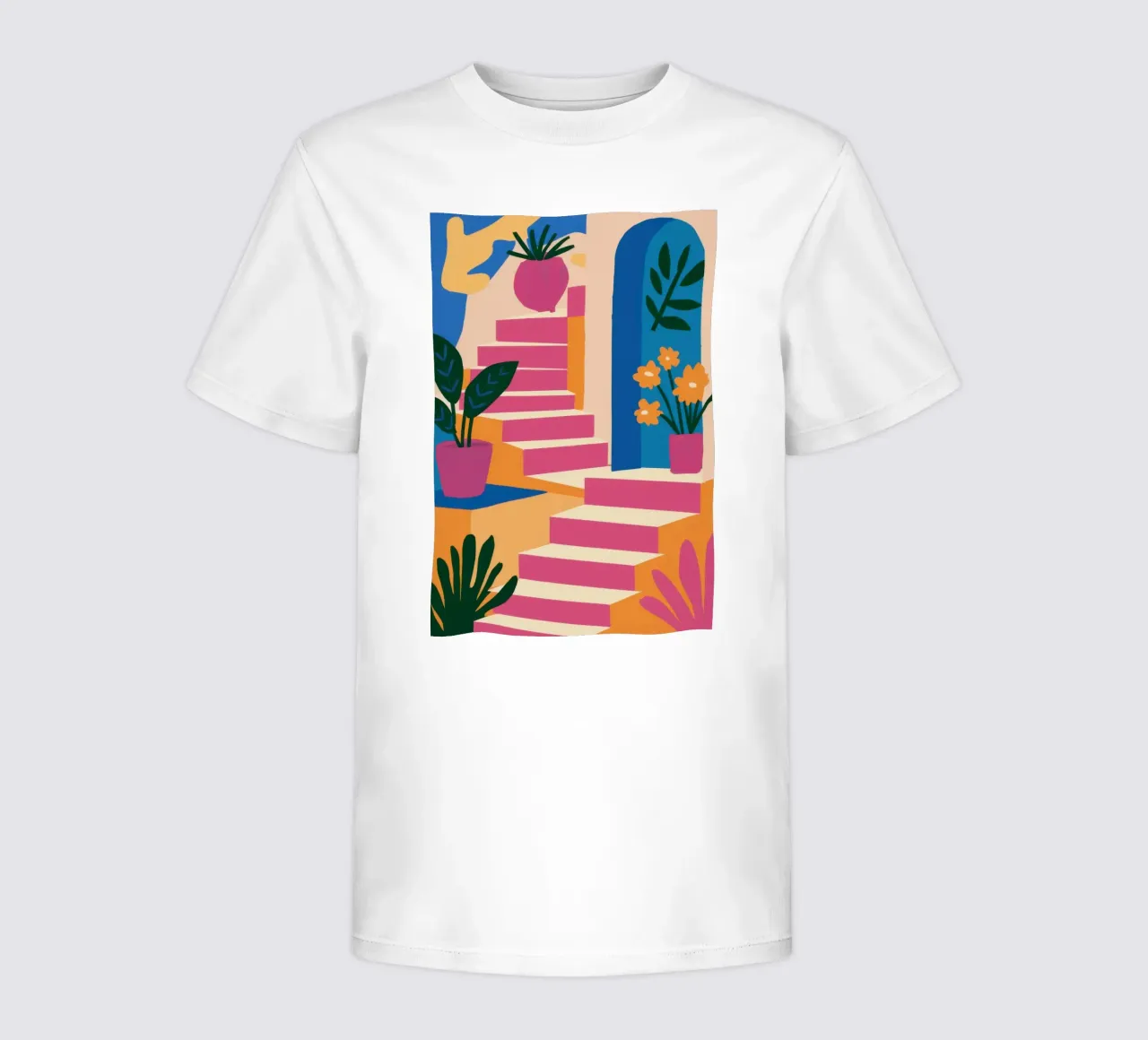 Passaggio della scala rosa t-shirt bambini da Irish Strokes